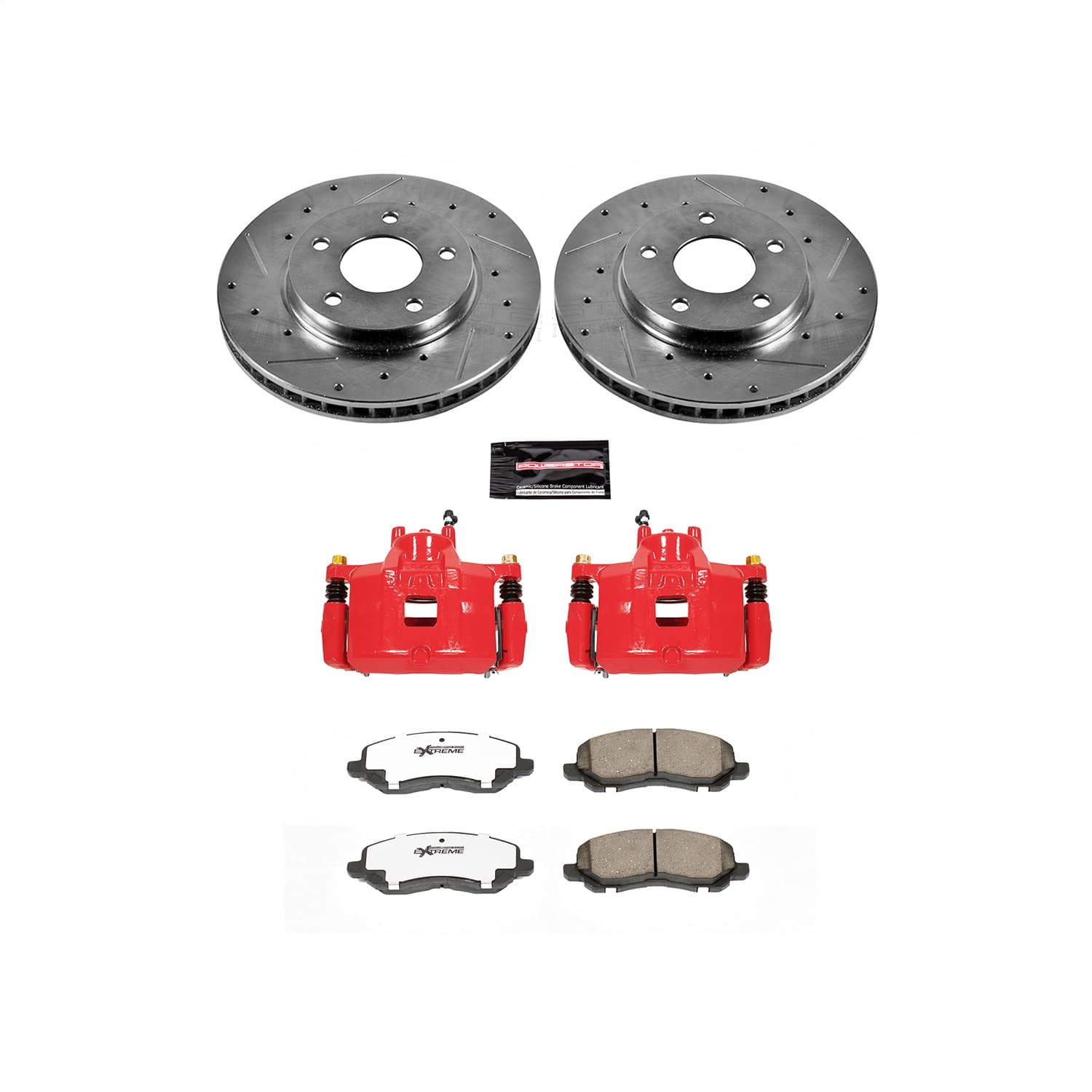 Power Stop - KC2992-26 - Front - Disc Brake Pad/Caliper and Rotor Kit image 1
