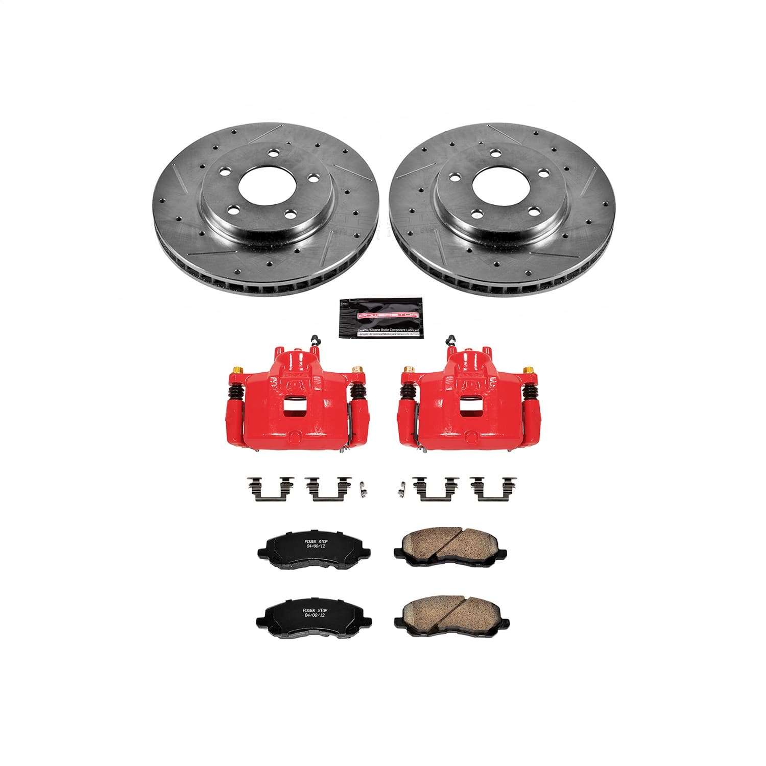 Power Stop - KC2992 - Front - Disc Brake Pad/Caliper and Rotor Kit image 1