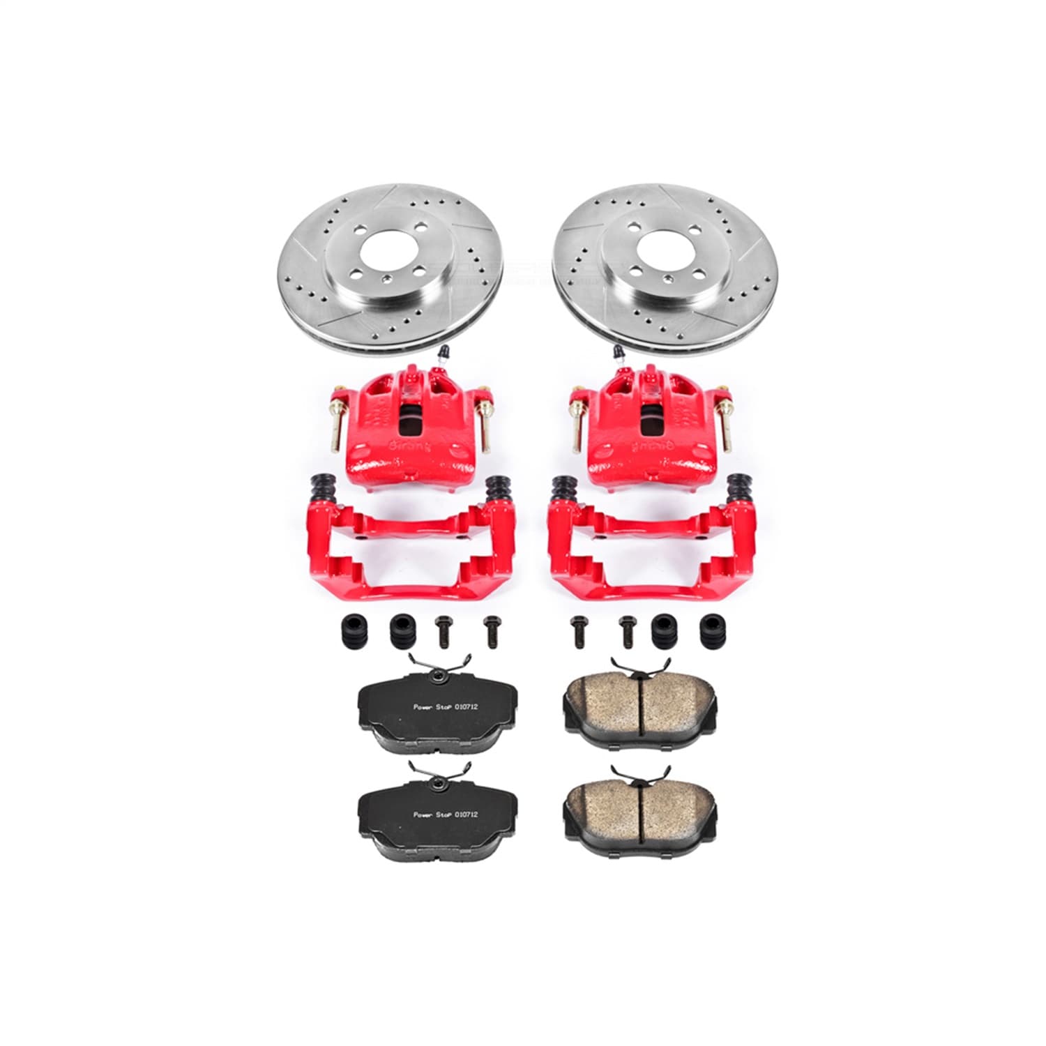 Power Stop - KC3008 - Front - Disc Brake Pad/Caliper and Rotor Kit image 1