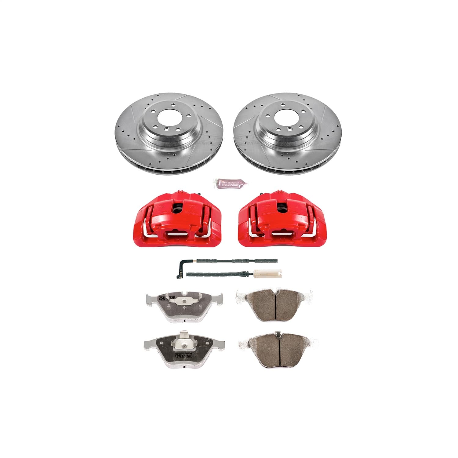 Power Stop - KC3015-26 - Front - Disc Brake Pad/Caliper and Rotor Kit image 1