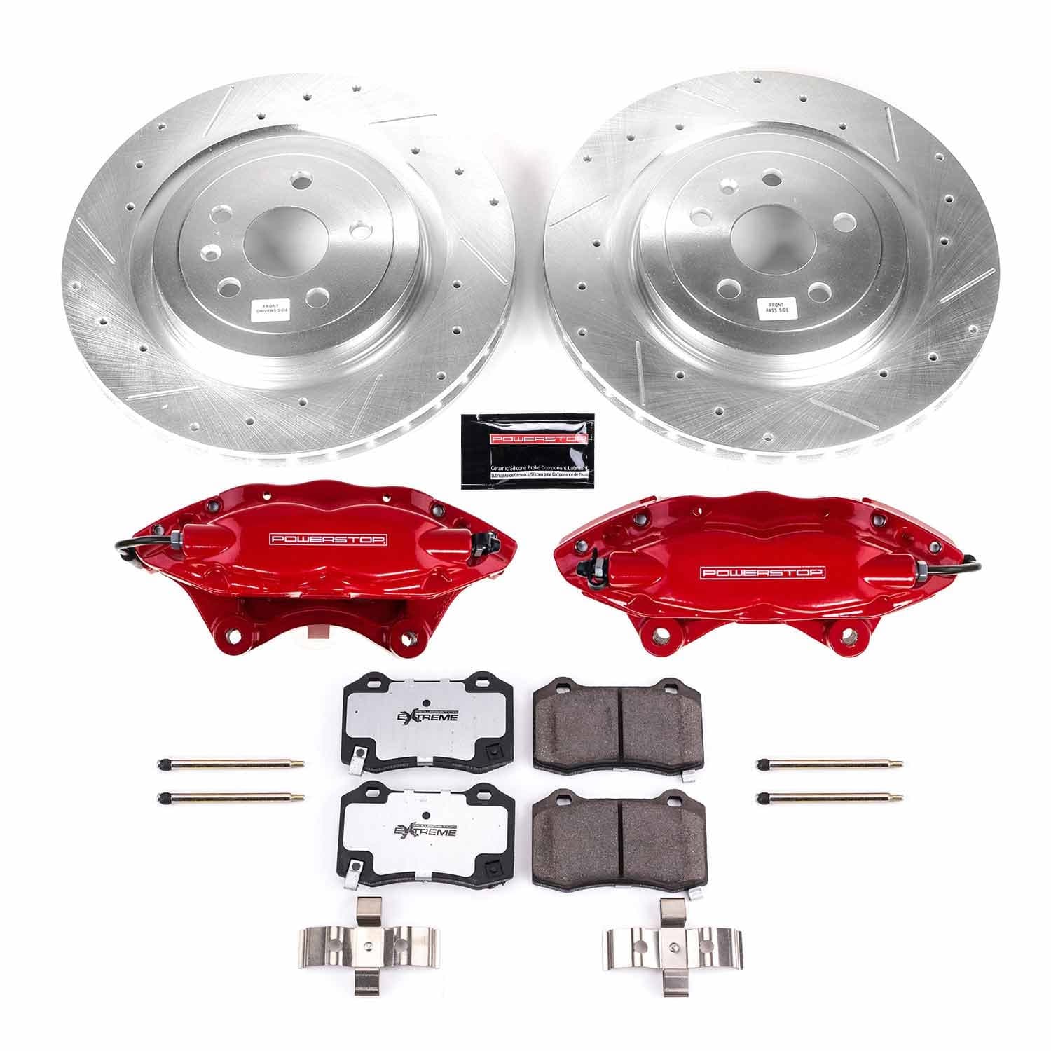 Power Stop - KC3019A-26 - Rear - Disc Brake Pad/Caliper and Rotor Kit image 1