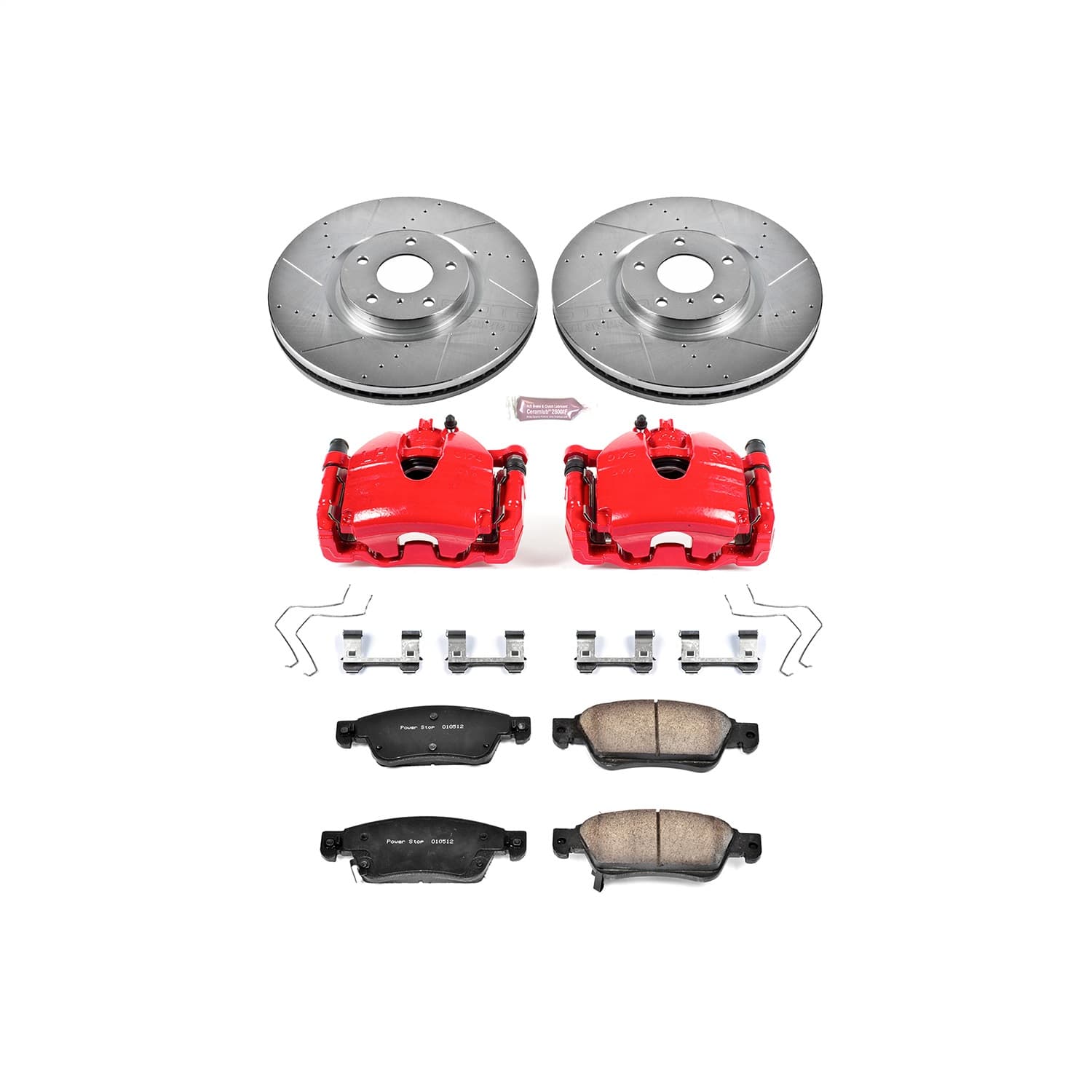 Power Stop - KC3022B - Front - Disc Brake Pad/Caliper and Rotor Kit image 1