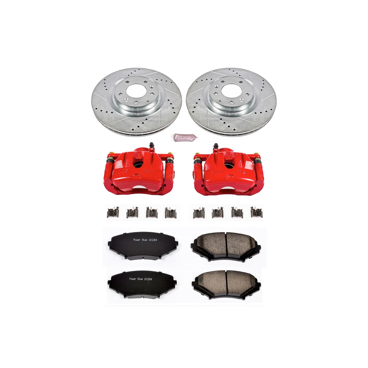 Power Stop - KC3026 - Front - Disc Brake Pad/Caliper and Rotor Kit image 1