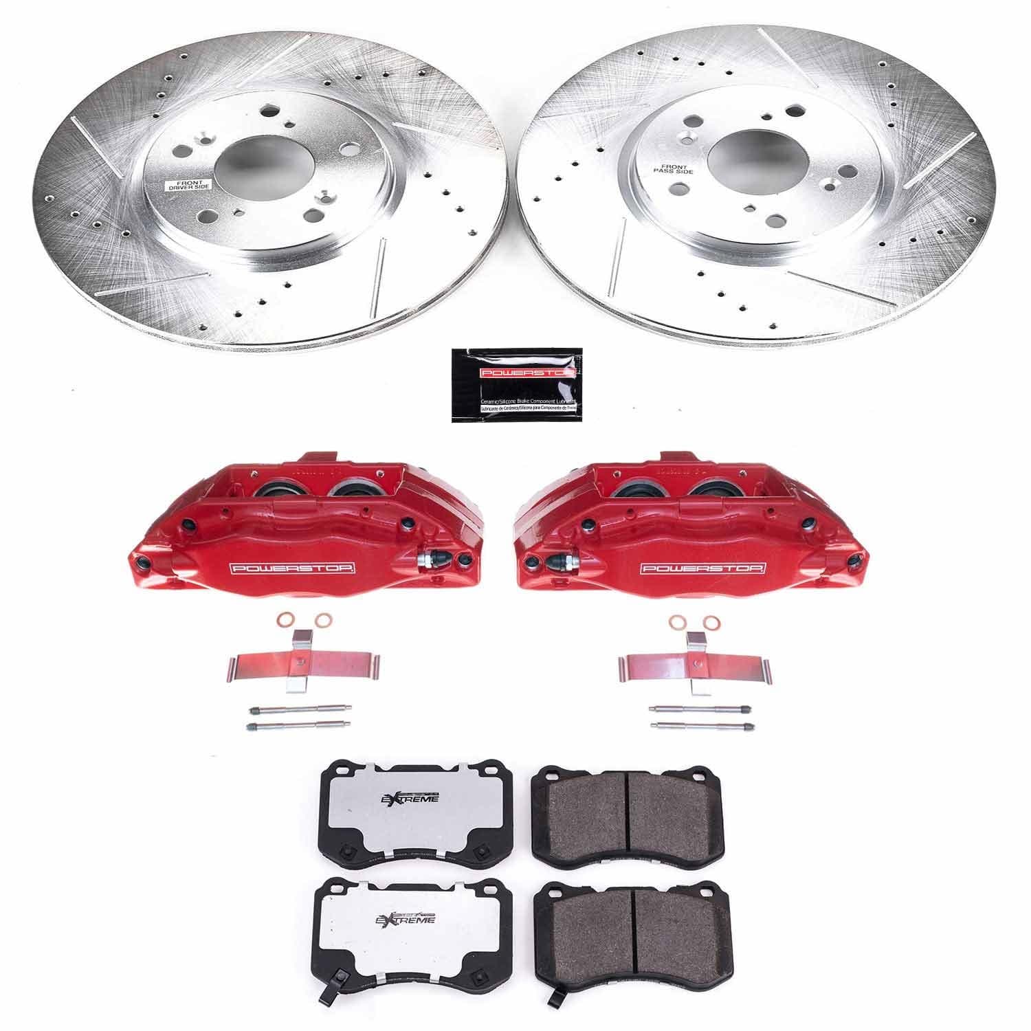 Power Stop - KC3029-26 - Front - Disc Brake Pad/Caliper and Rotor Kit image 1