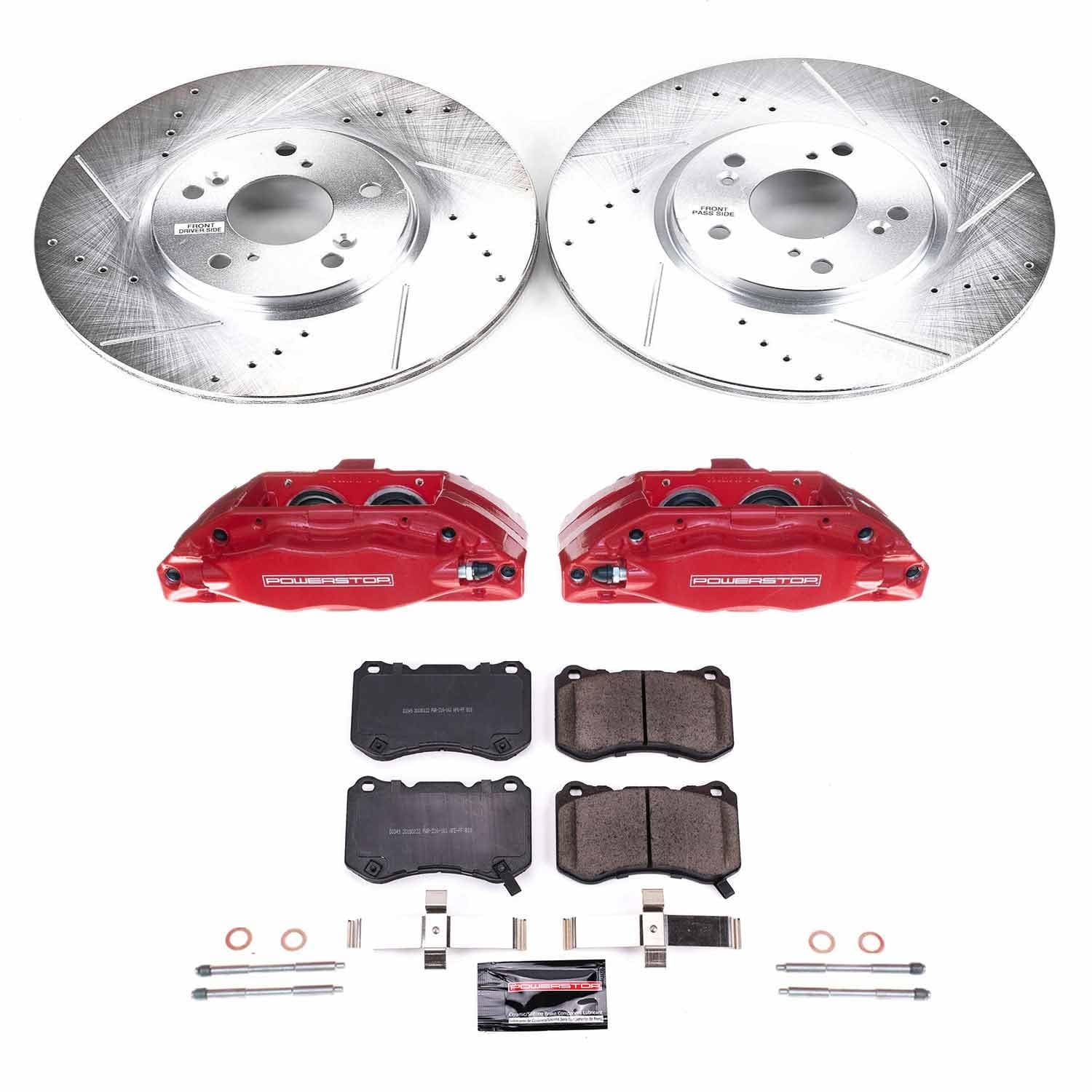 Power Stop - KC3029 - Front - Disc Brake Pad/Caliper and Rotor Kit image 1