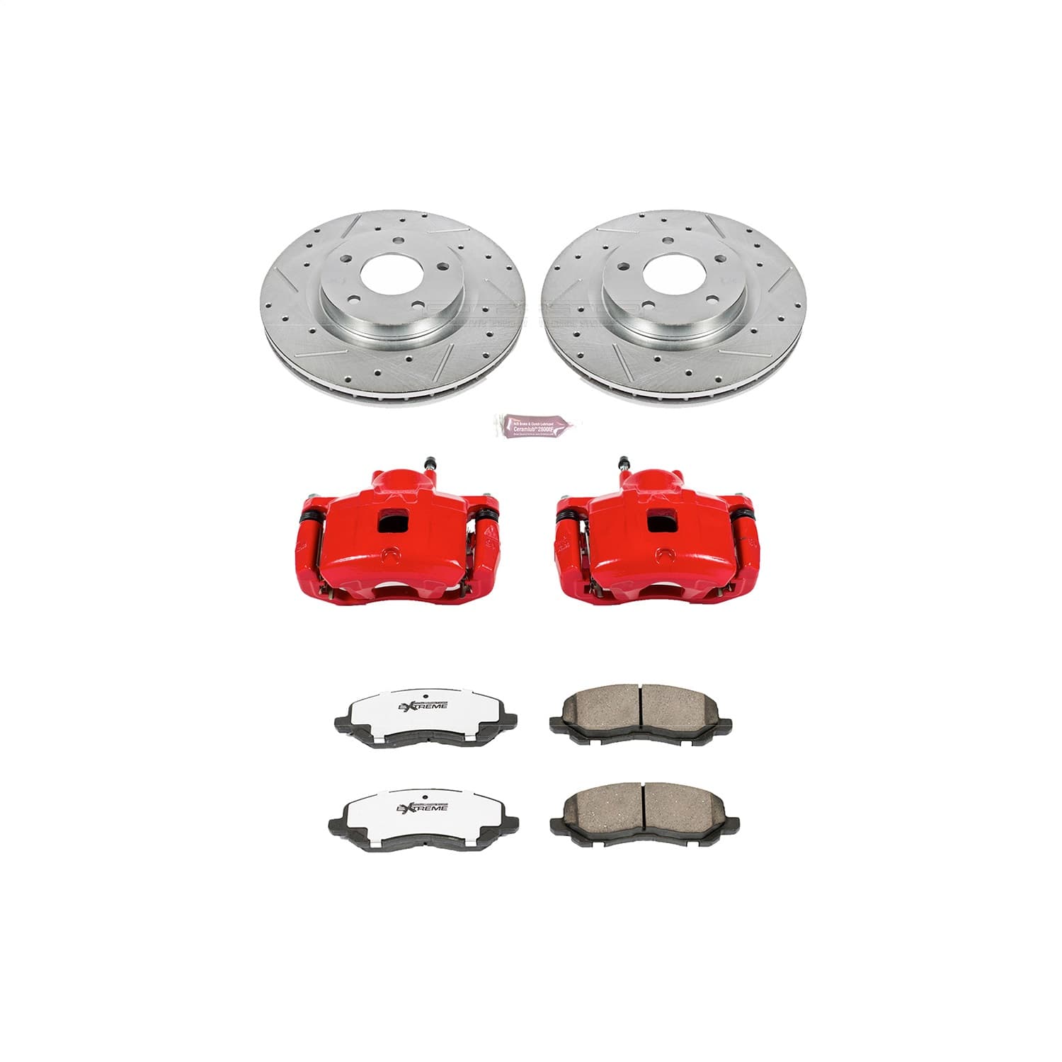 Power Stop - KC3032-26 - Front - Disc Brake Pad/Caliper and Rotor Kit image 1