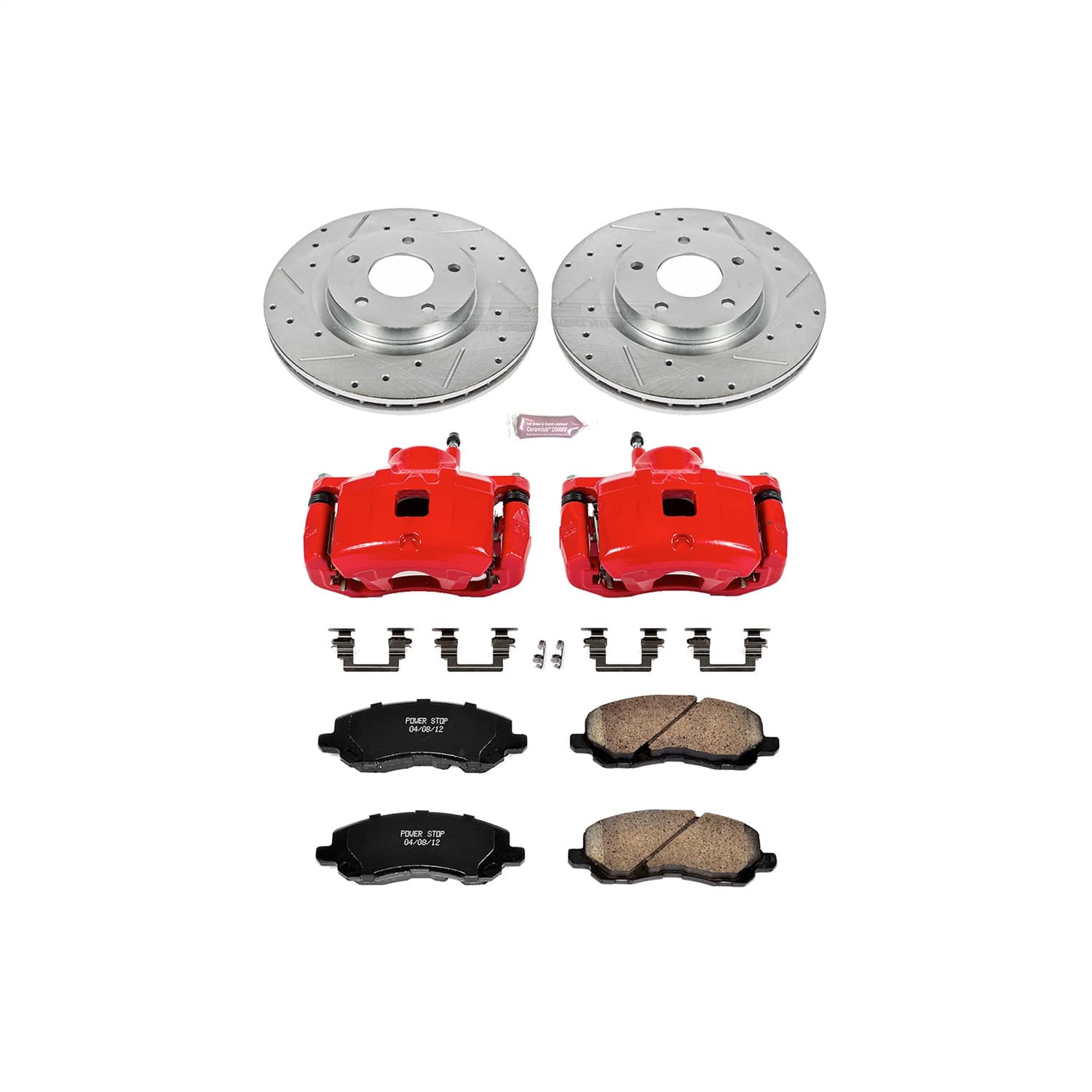 Power Stop - KC3032 - Front - Disc Brake Pad/Caliper and Rotor Kit image 1