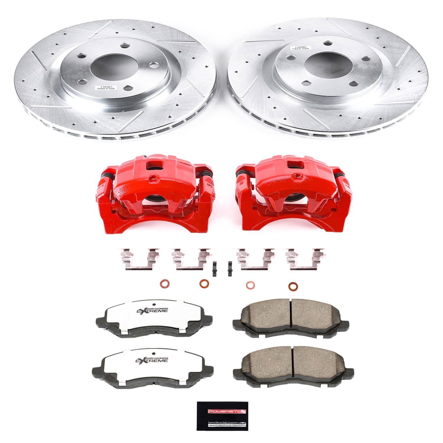 Power Stop - KC3032A-26 - Front - Disc Brake Pad/Caliper and Rotor Kit image 1