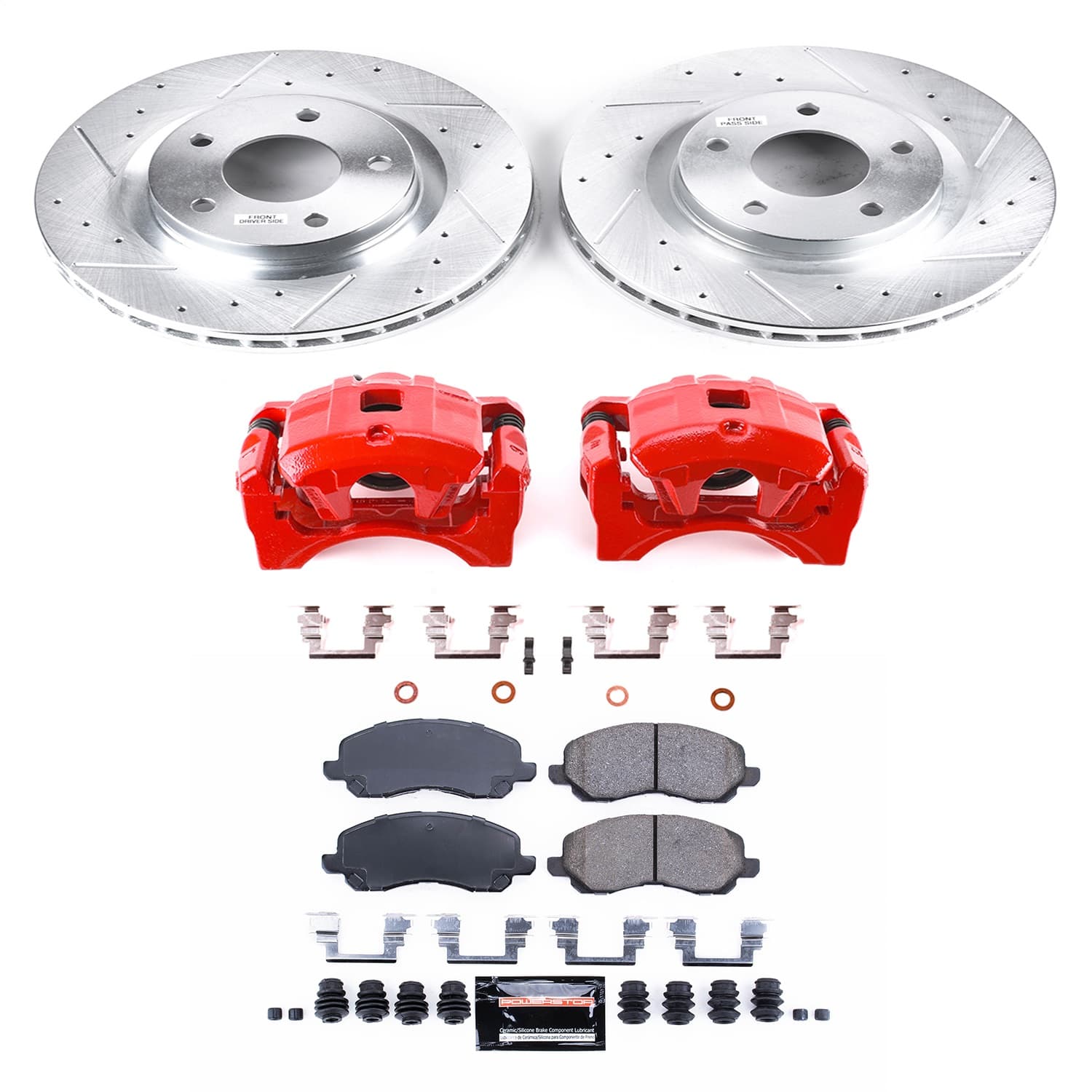 Power Stop - KC3032A - Front - Disc Brake Pad/Caliper and Rotor Kit image 1