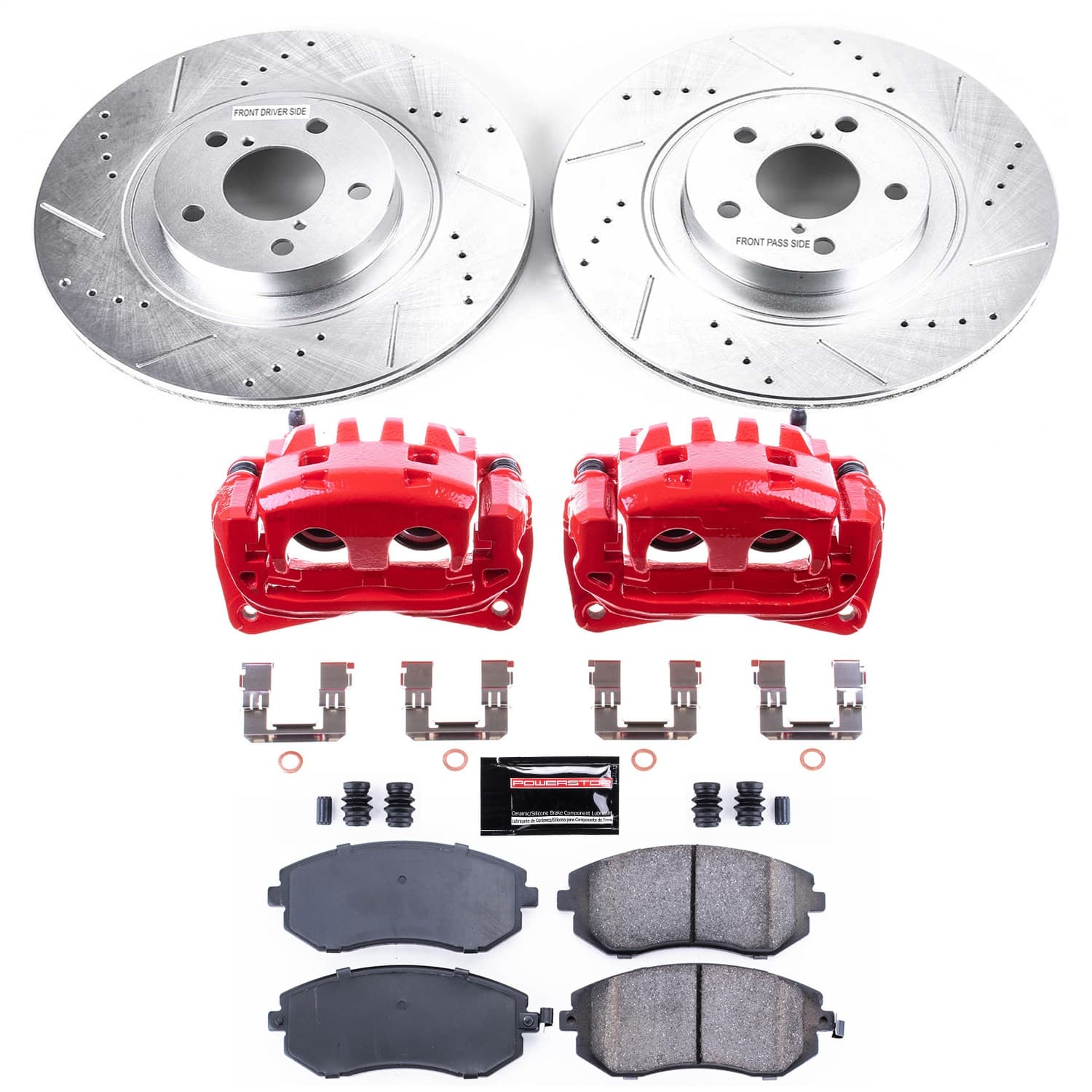 Power Stop - KC3038A - Front - Disc Brake Pad/Caliper and Rotor Kit image 1