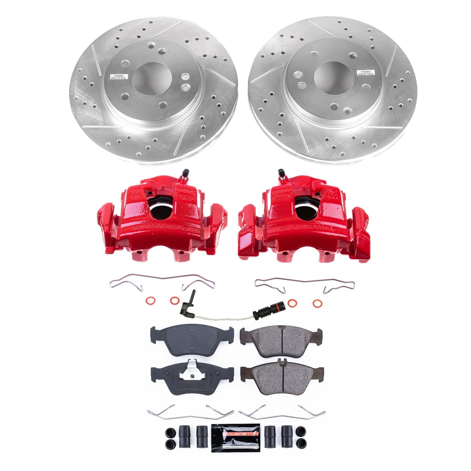 Power Stop - KC3047 - Front - Disc Brake Pad/Caliper and Rotor Kit image 1