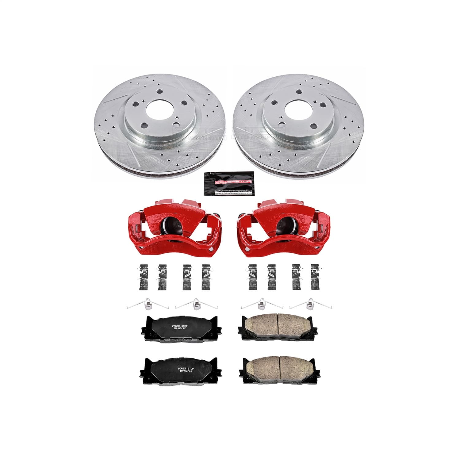 Power Stop - KC3053 - Front - Disc Brake Pad/Caliper and Rotor Kit image 1