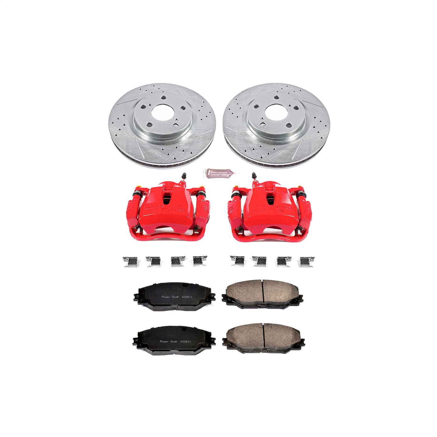 Power Stop - KC3054 - Front - Disc Brake Pad/Caliper and Rotor Kit image 1