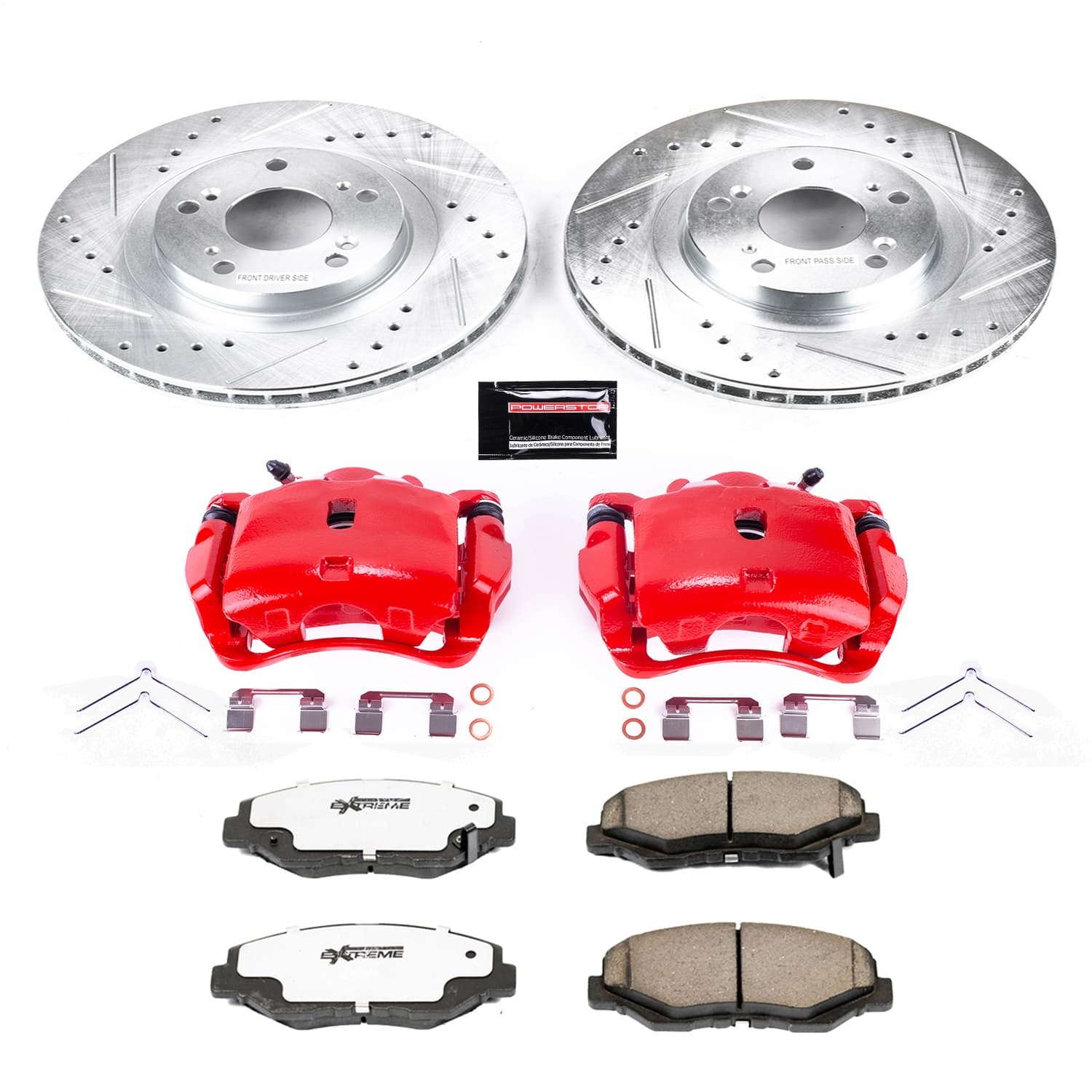 Power Stop - KC3055-26 - Front - Disc Brake Pad/Caliper and Rotor Kit image 1