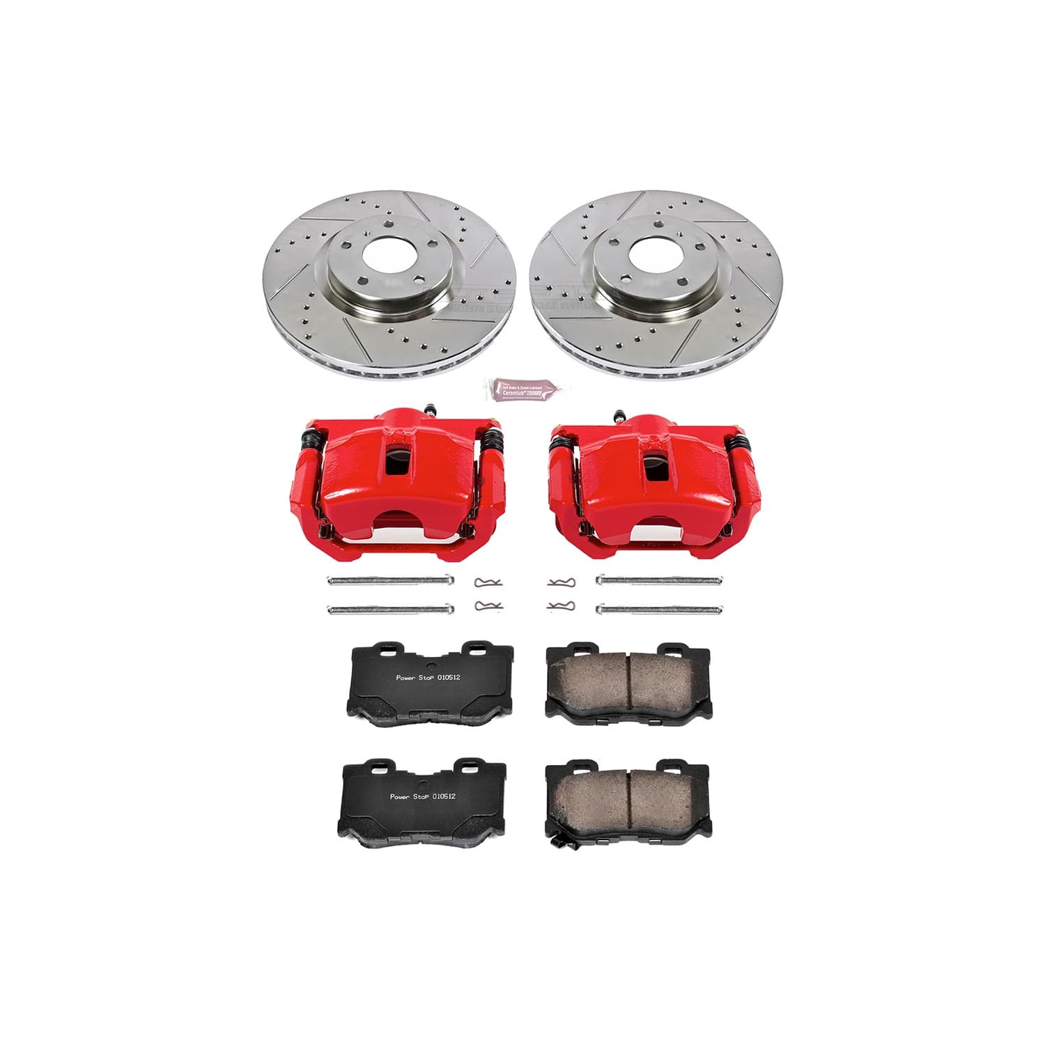 Power Stop - KC3076 - Front - Disc Brake Pad/Caliper and Rotor Kit image 1