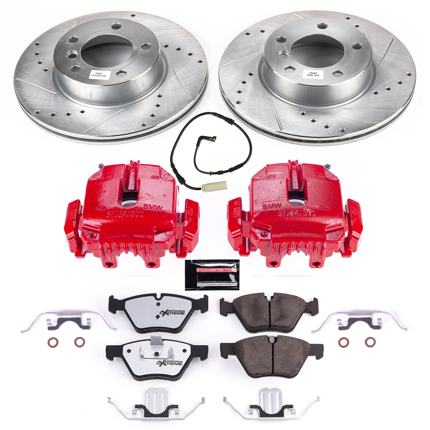 Power Stop - KC3087-26 - Front - Disc Brake Pad/Caliper and Rotor Kit image 1
