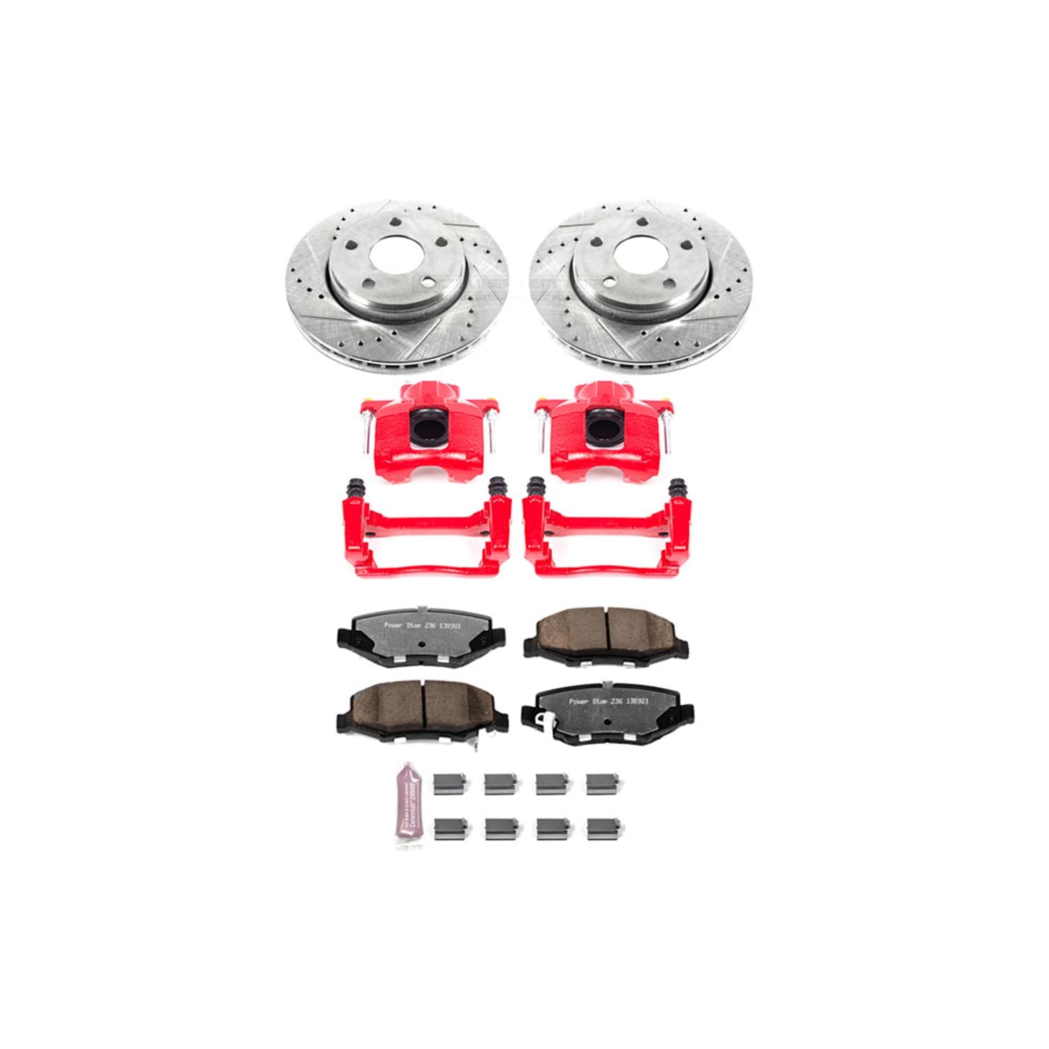 Power Stop - KC3097-36 - Front - Disc Brake Pad/Caliper and Rotor Kit image 1