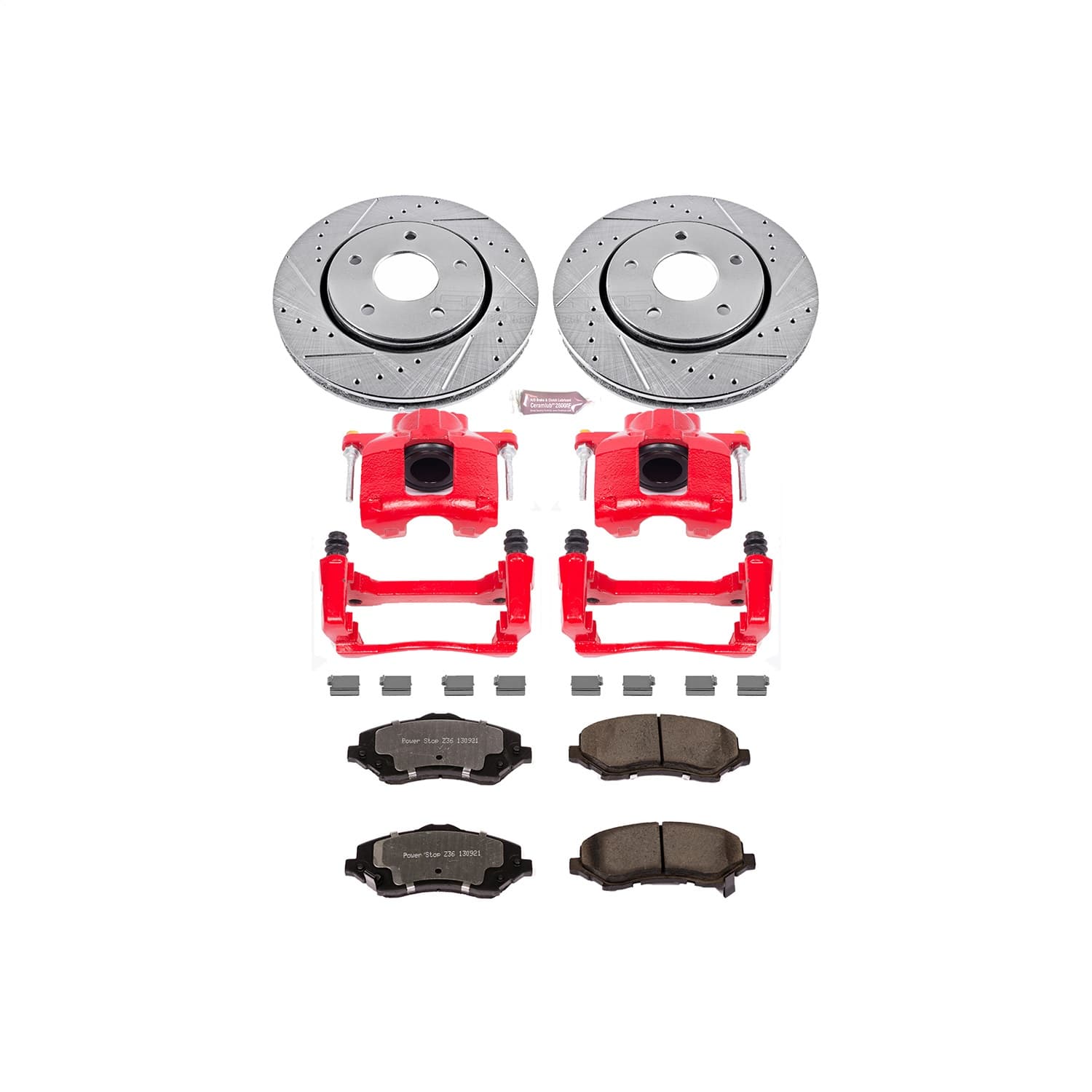 Power Stop - KC3118-36 - Front - Disc Brake Pad/Caliper and Rotor Kit image 1