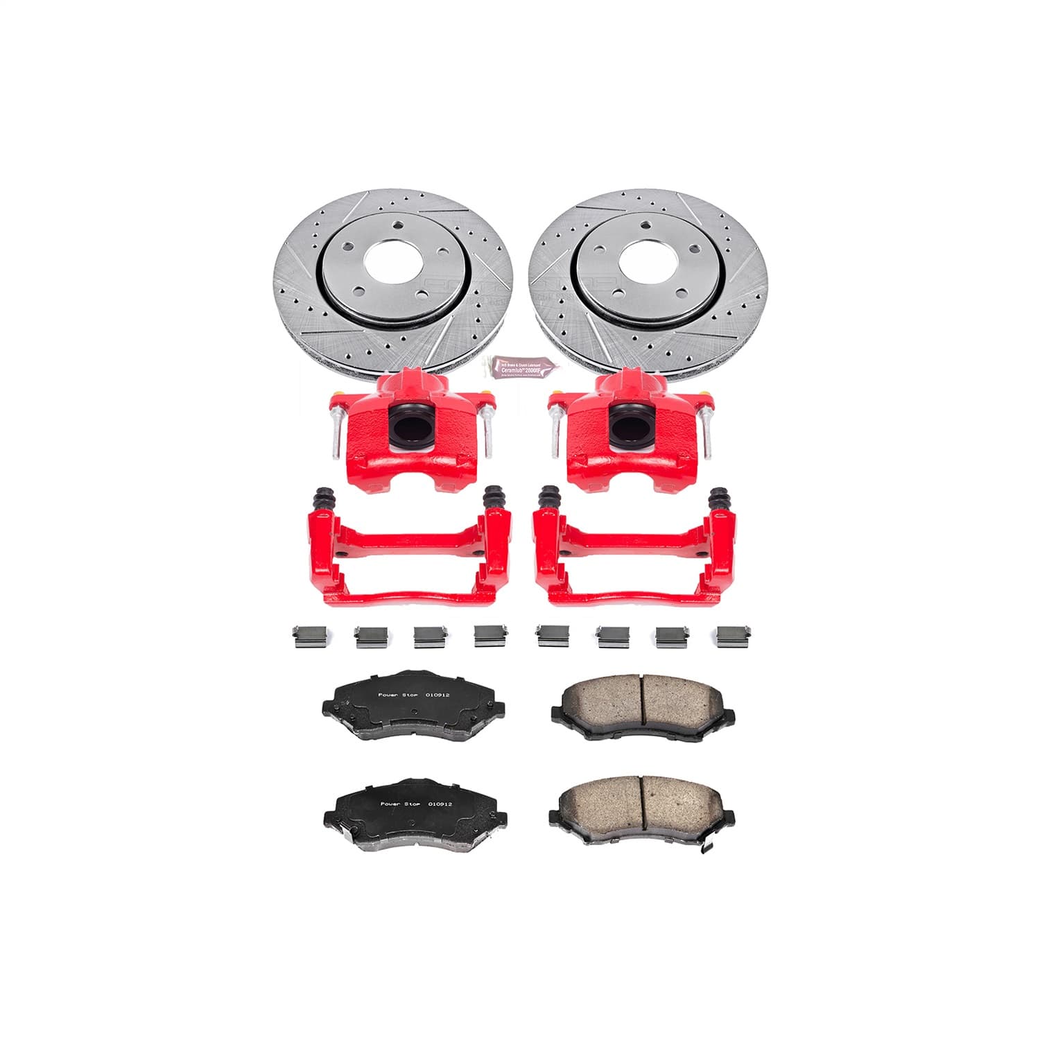 Power Stop - KC3118 - Front - Disc Brake Pad/Caliper and Rotor Kit image 1