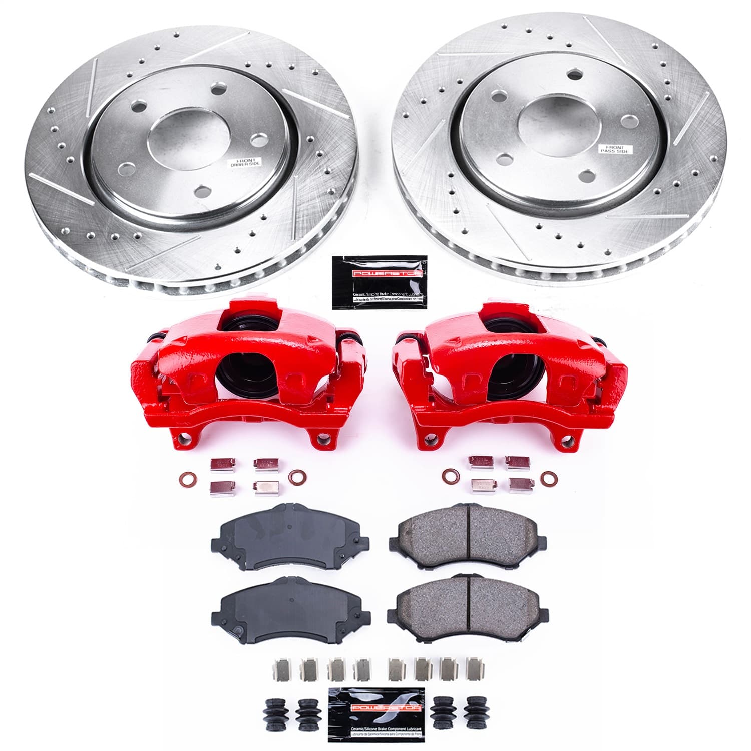 Power Stop - KC3118A - Front - Disc Brake Pad/Caliper and Rotor Kit image 1