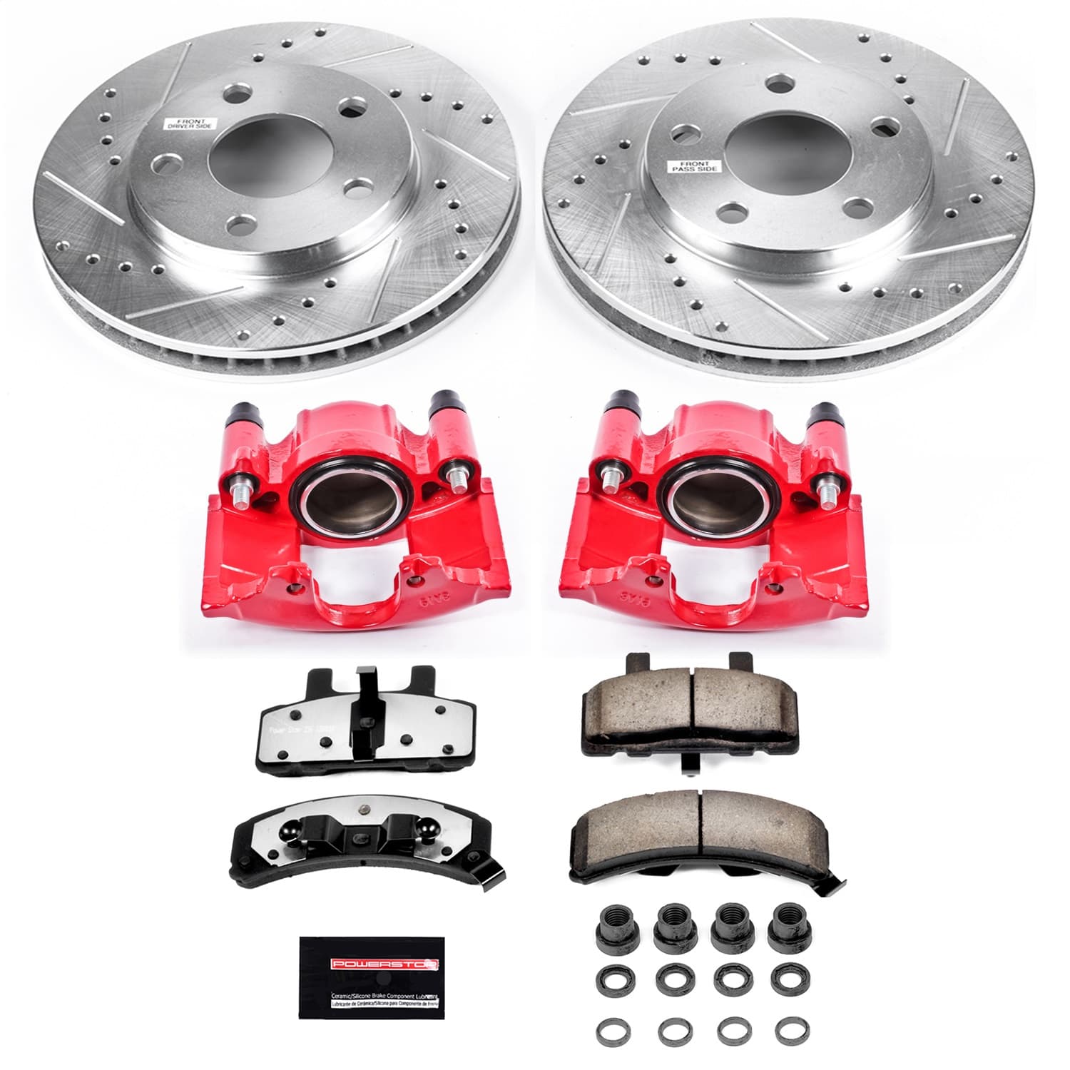 Power Stop - KC3132-36 - Front - Disc Brake Pad/Caliper and Rotor Kit image 1
