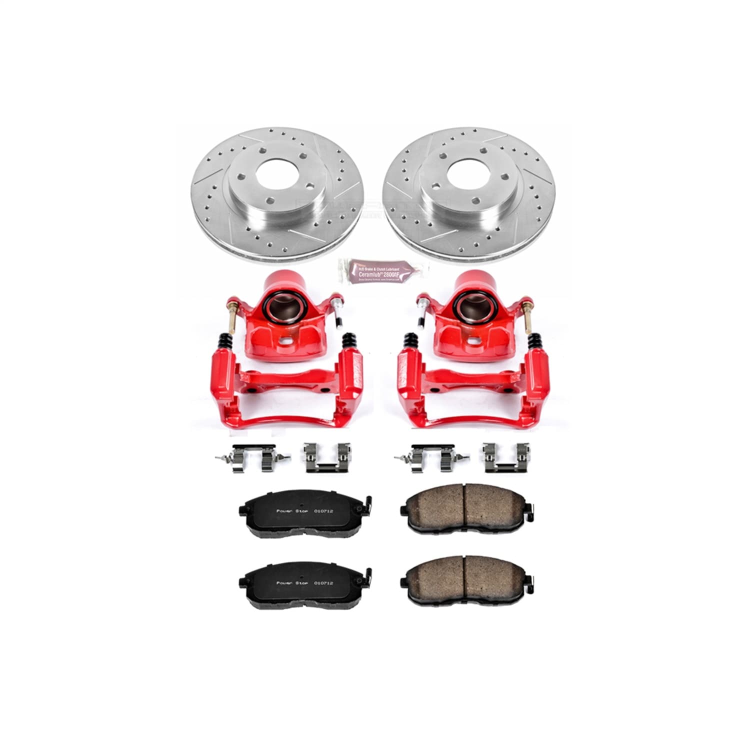 Power Stop - KC3137 - Front - Disc Brake Pad/Caliper and Rotor Kit image 1