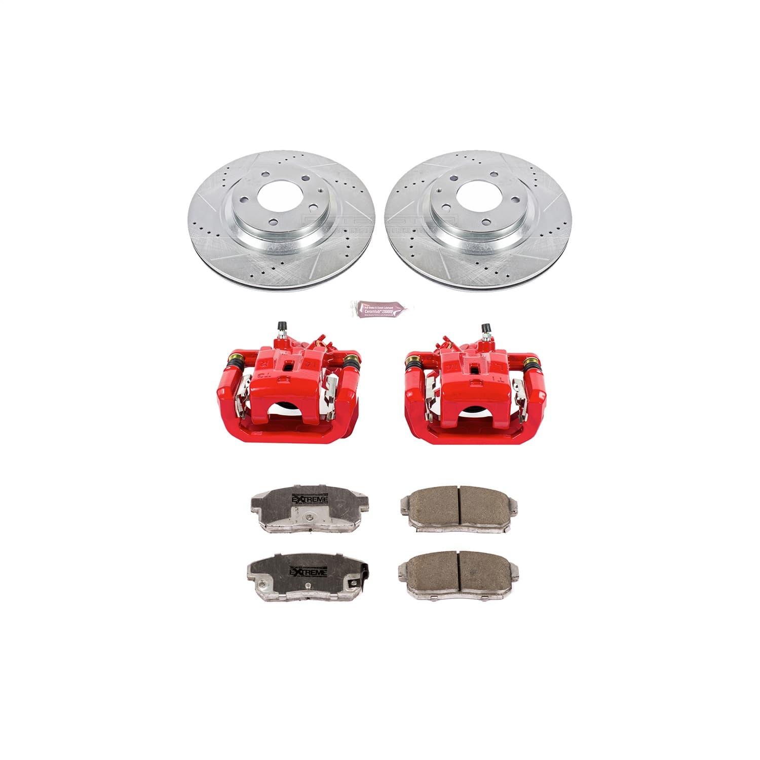 Power Stop - KC3146-26 - Rear - Disc Brake Pad/Caliper and Rotor Kit image 1