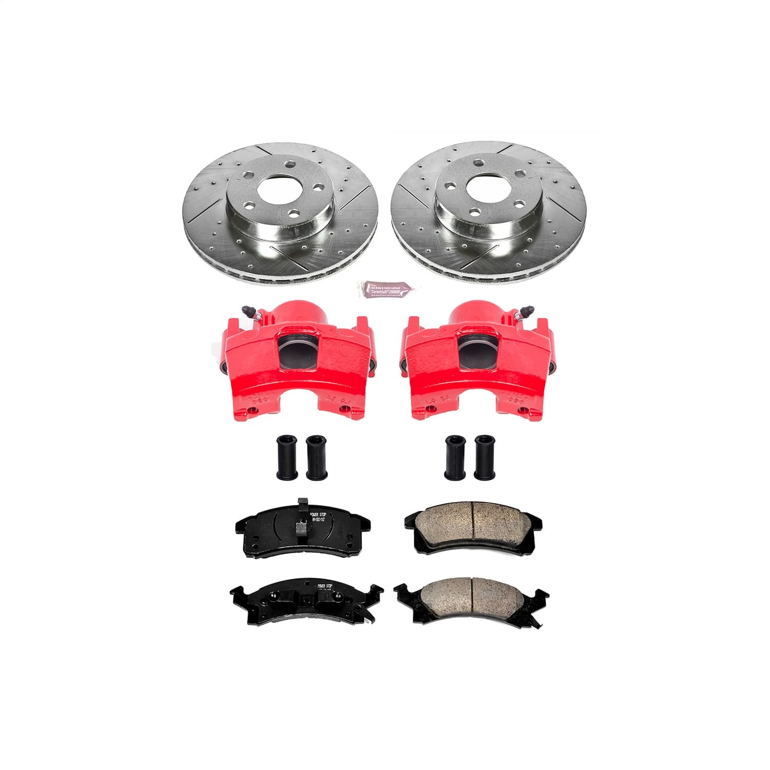 Power Stop - KC3156 - Front - Disc Brake Pad/Caliper and Rotor Kit image 1