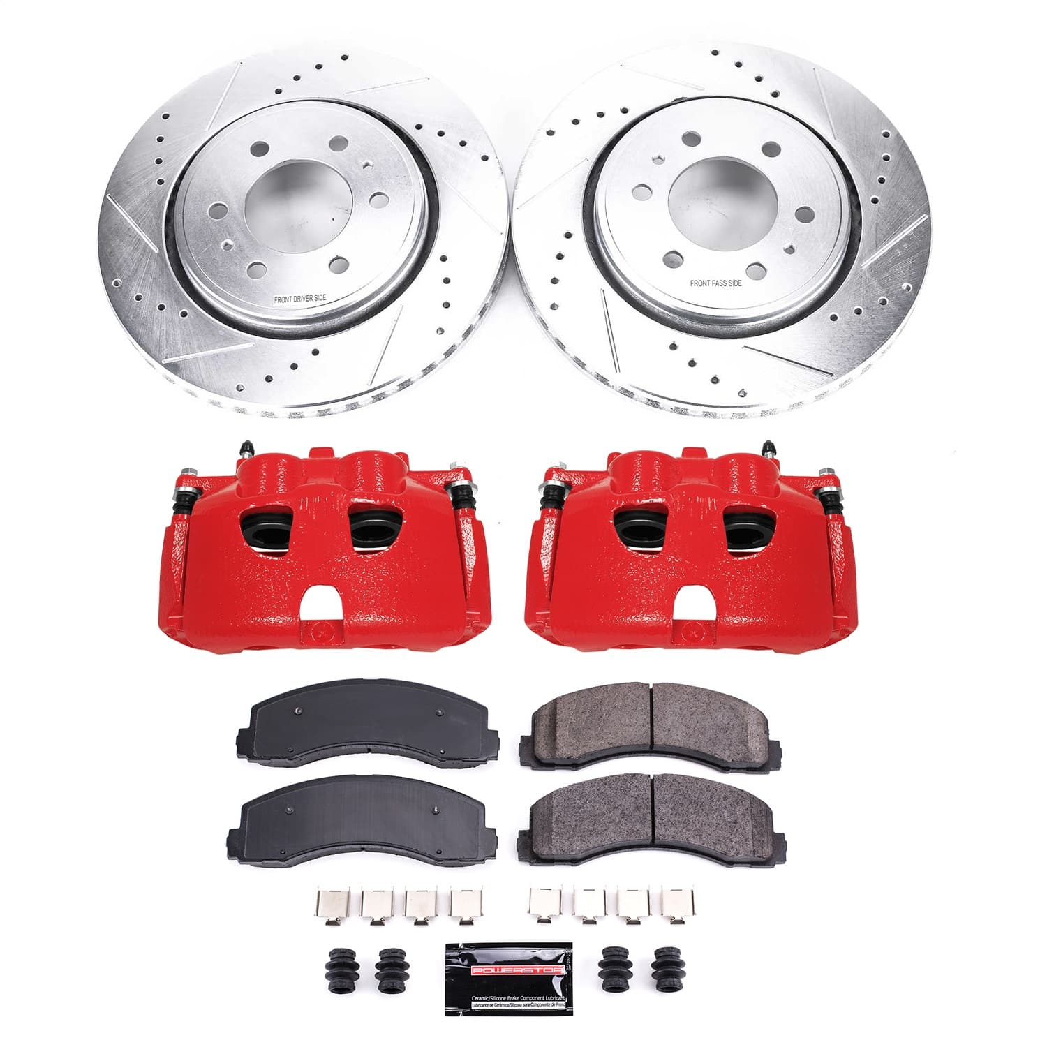 Power Stop - KC3167 - Front - Disc Brake Pad/Caliper and Rotor Kit image 1