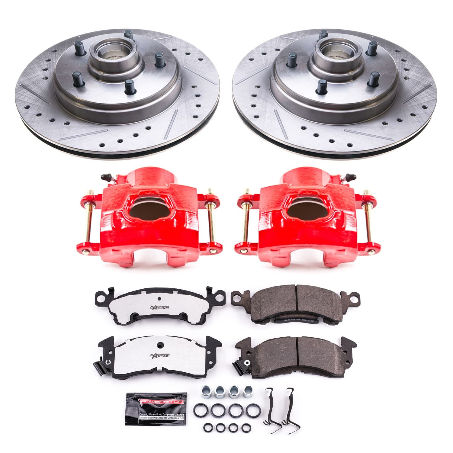 Power Stop - KC4535-26 - Front - Disc Brake Pad/Caliper and Rotor Kit image 1