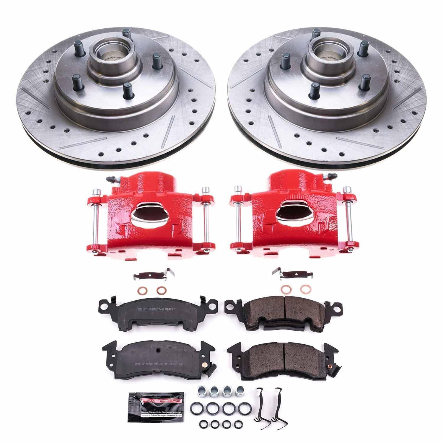 Power Stop - KC4535A - Front - Disc Brake Pad/Caliper and Rotor Kit image 1