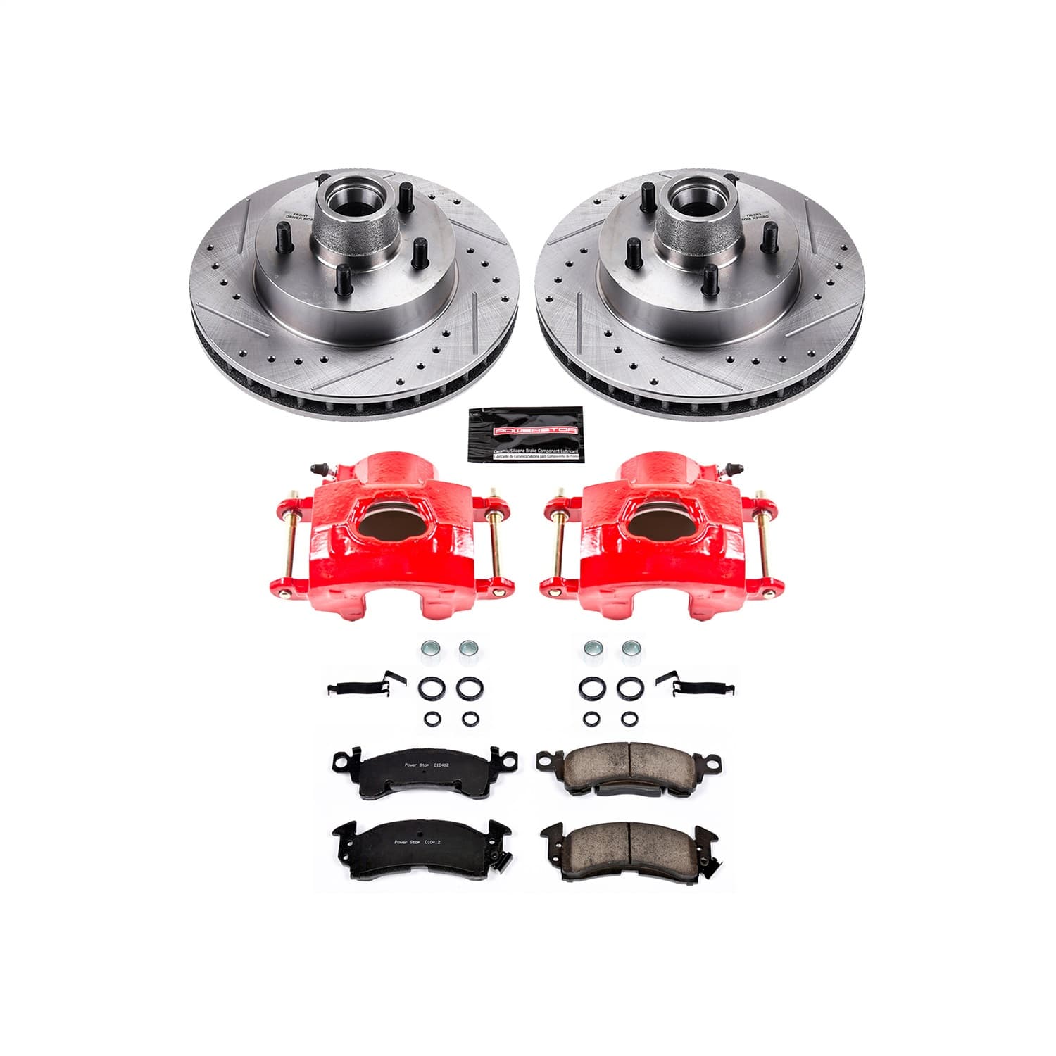 Power Stop - KC4539 - Front - Disc Brake Pad/Caliper and Rotor Kit image 1