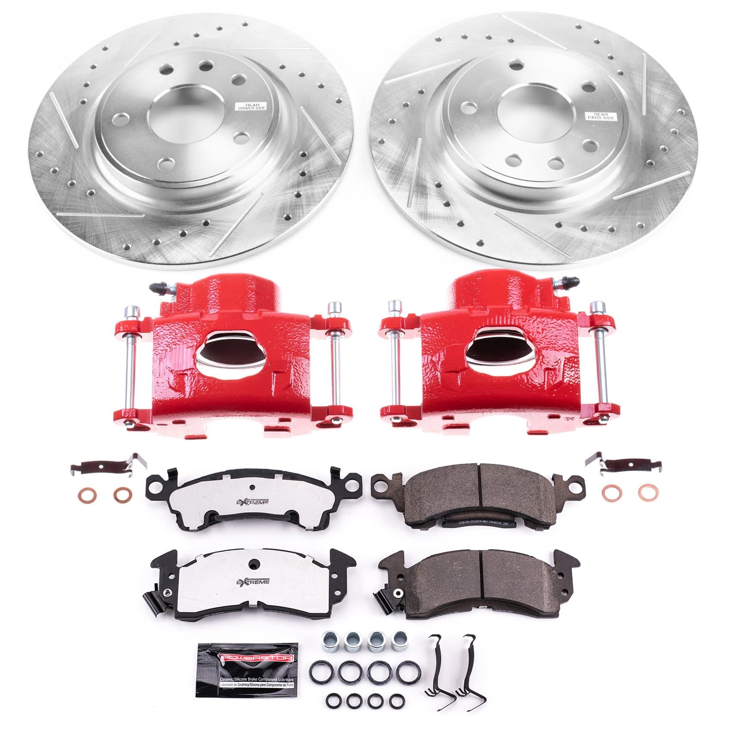 Power Stop - KC4539B-26 - Front - Disc Brake Pad/Caliper and Rotor Kit image 1