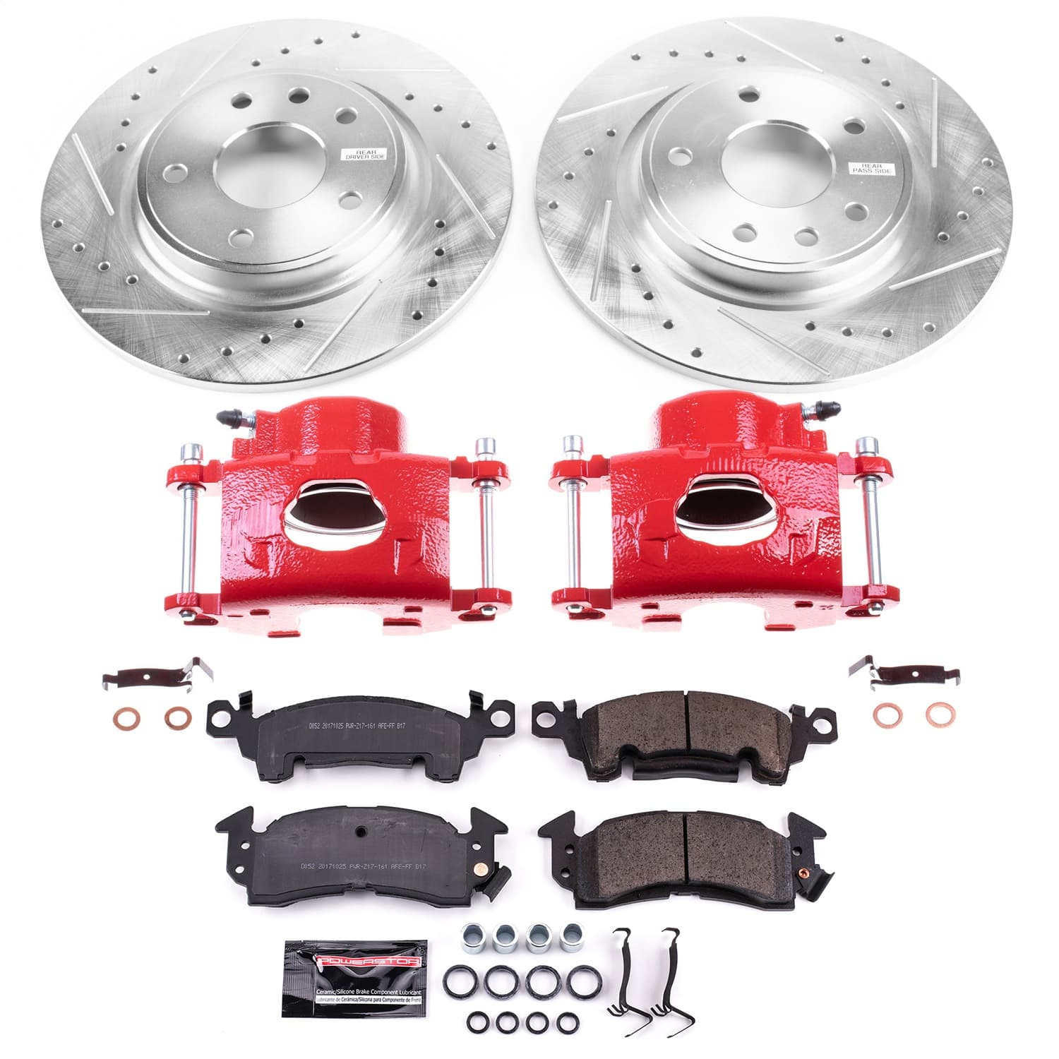 Power Stop - KC4539B - Front - Disc Brake Pad/Caliper and Rotor Kit image 1
