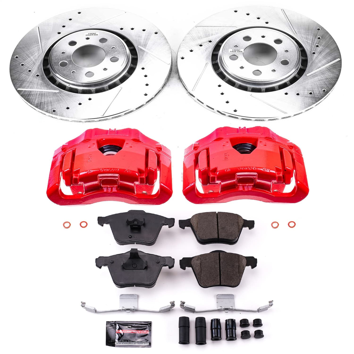 Power Stop - KC4552 - Front - Disc Brake Pad/Caliper and Rotor Kit image 1