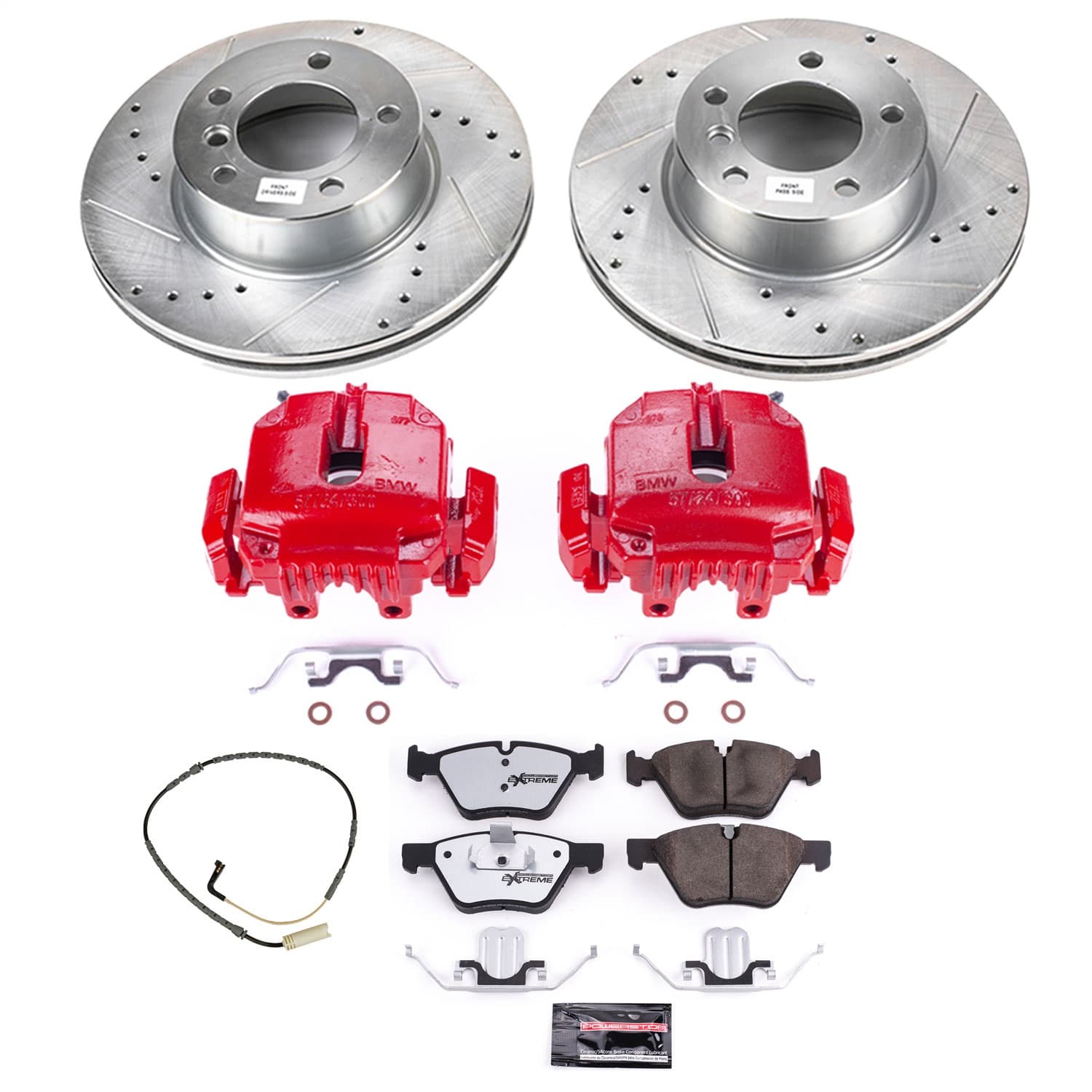 Power Stop - KC4589-26 - Front - Disc Brake Pad/Caliper and Rotor Kit image 1