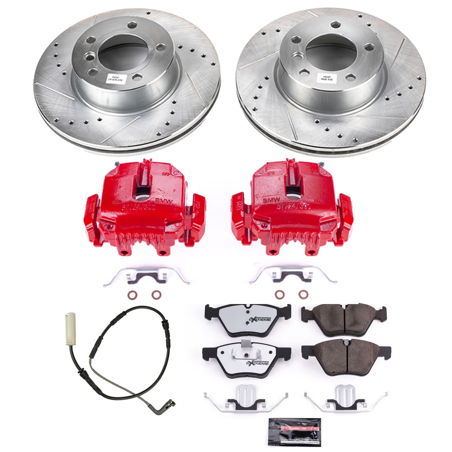Power Stop - KC4590-26 - Front - Disc Brake Pad/Caliper and Rotor Kit image 1
