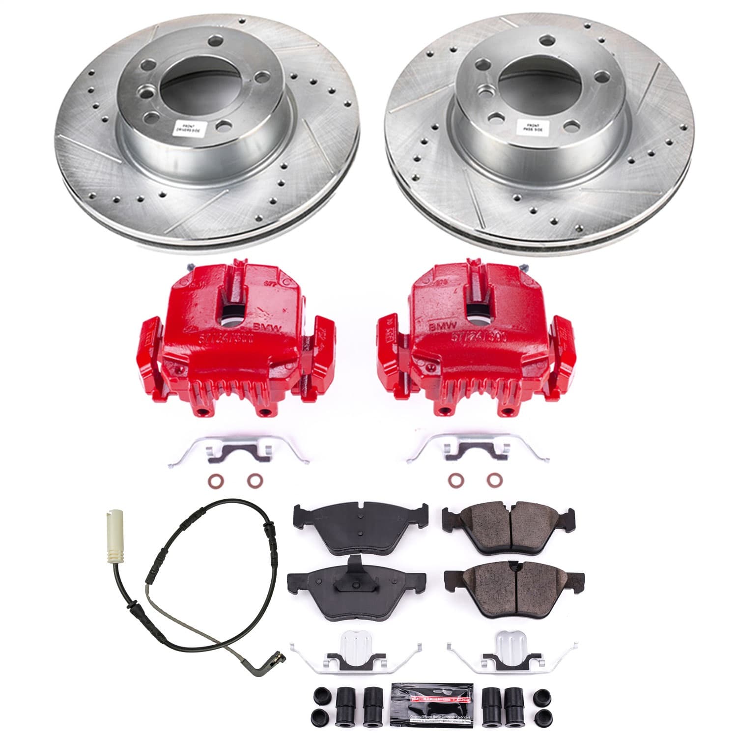 Power Stop - KC4590 - Front - Disc Brake Pad/Caliper and Rotor Kit image 1