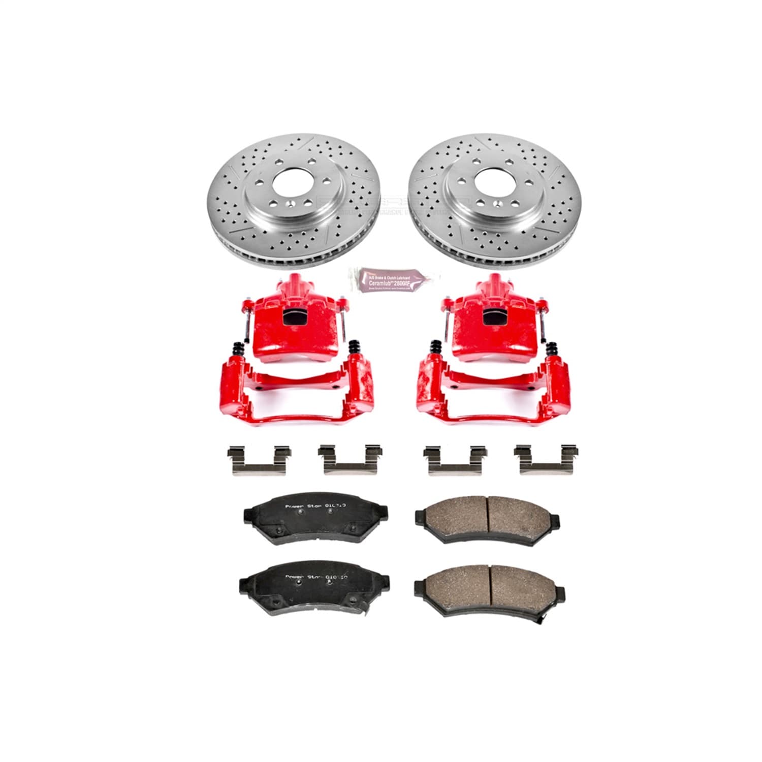 Power Stop - KC4602 - Front - Disc Brake Pad/Caliper and Rotor Kit image 1
