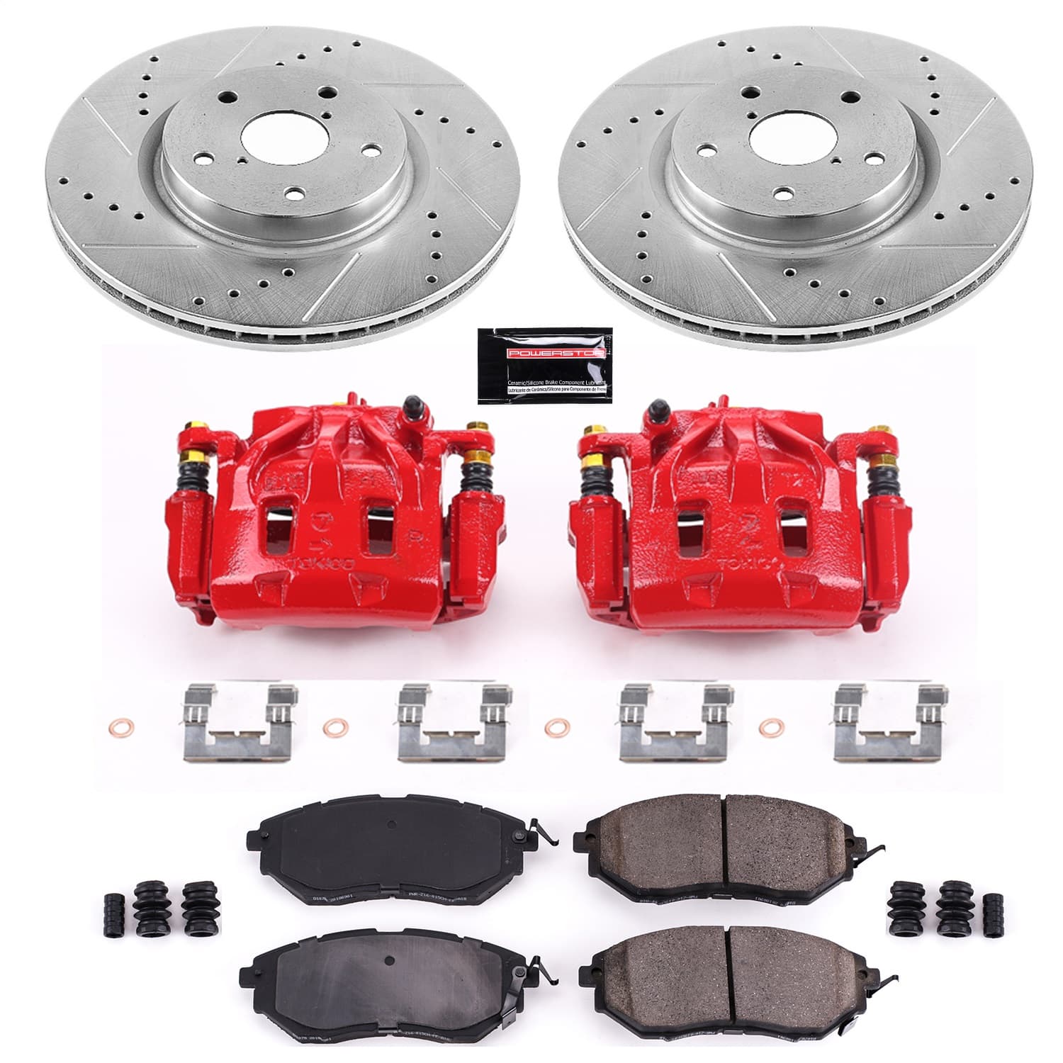 Power Stop - KC4603 - Front - Disc Brake Pad/Caliper and Rotor Kit image 1