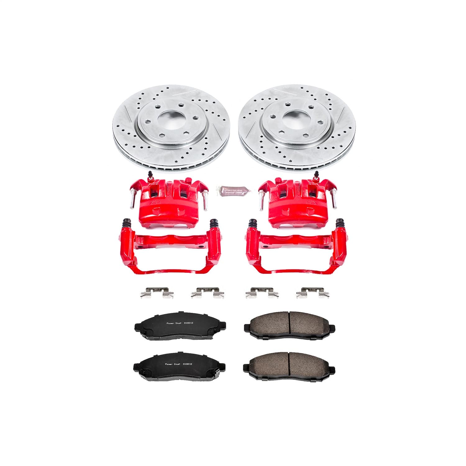 Power Stop - KC4611 - Front - Disc Brake Pad/Caliper and Rotor Kit image 1