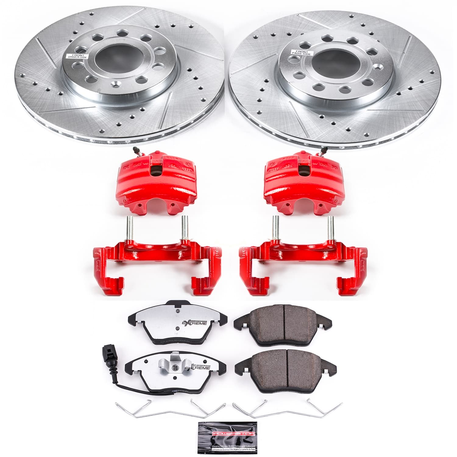 Power Stop - KC4623-26 - Front - Disc Brake Pad/Caliper and Rotor Kit image 1