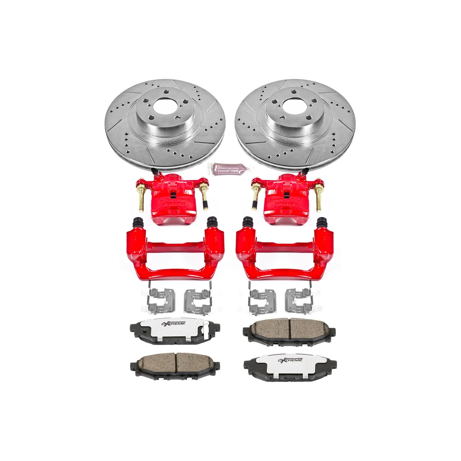 Power Stop - KC4631-26 - Rear - Disc Brake Pad/Caliper and Rotor Kit image 1