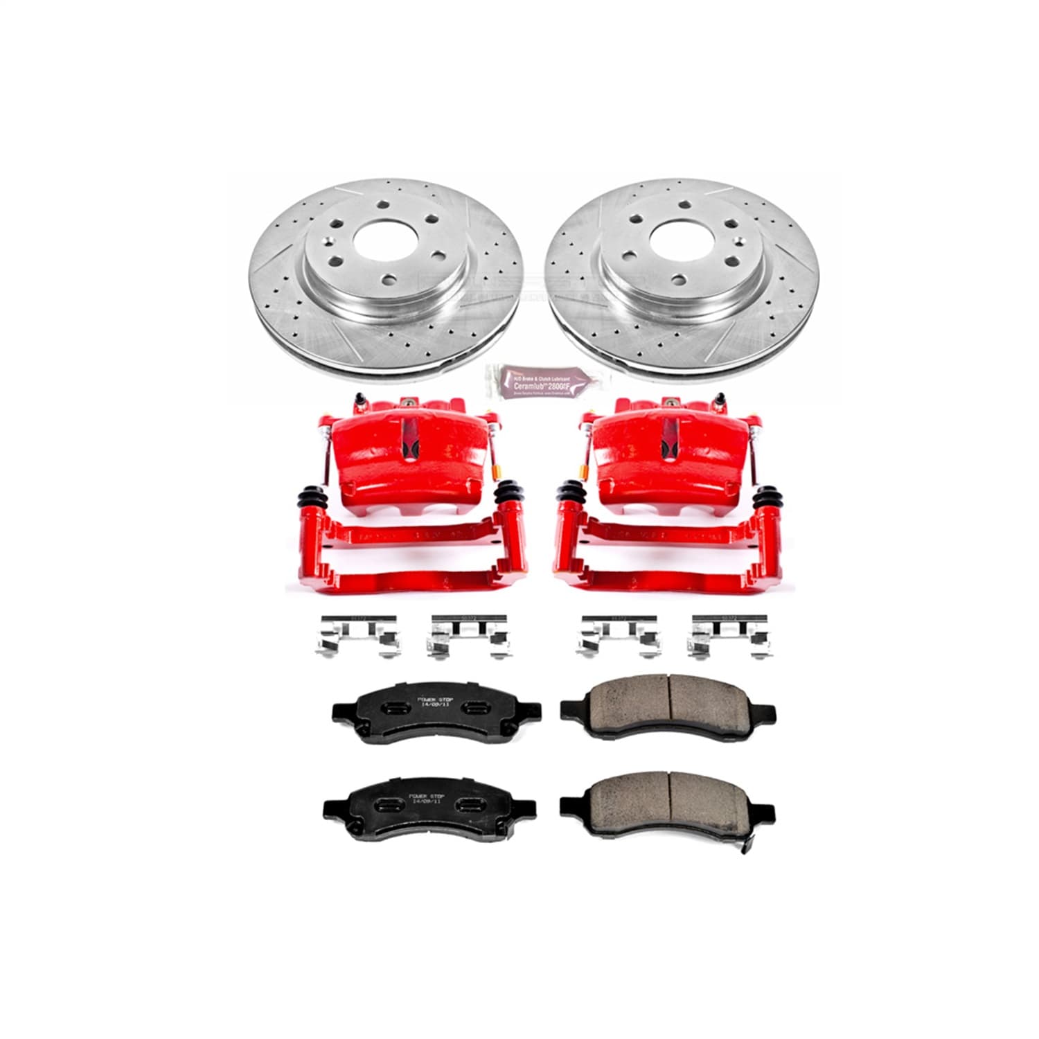 Power Stop - KC4657 - Front - Disc Brake Pad/Caliper and Rotor Kit image 1