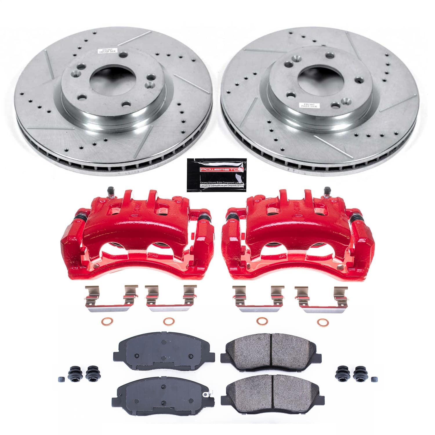 Power Stop - KC4665 - Front - Disc Brake Pad/Caliper and Rotor Kit image 1