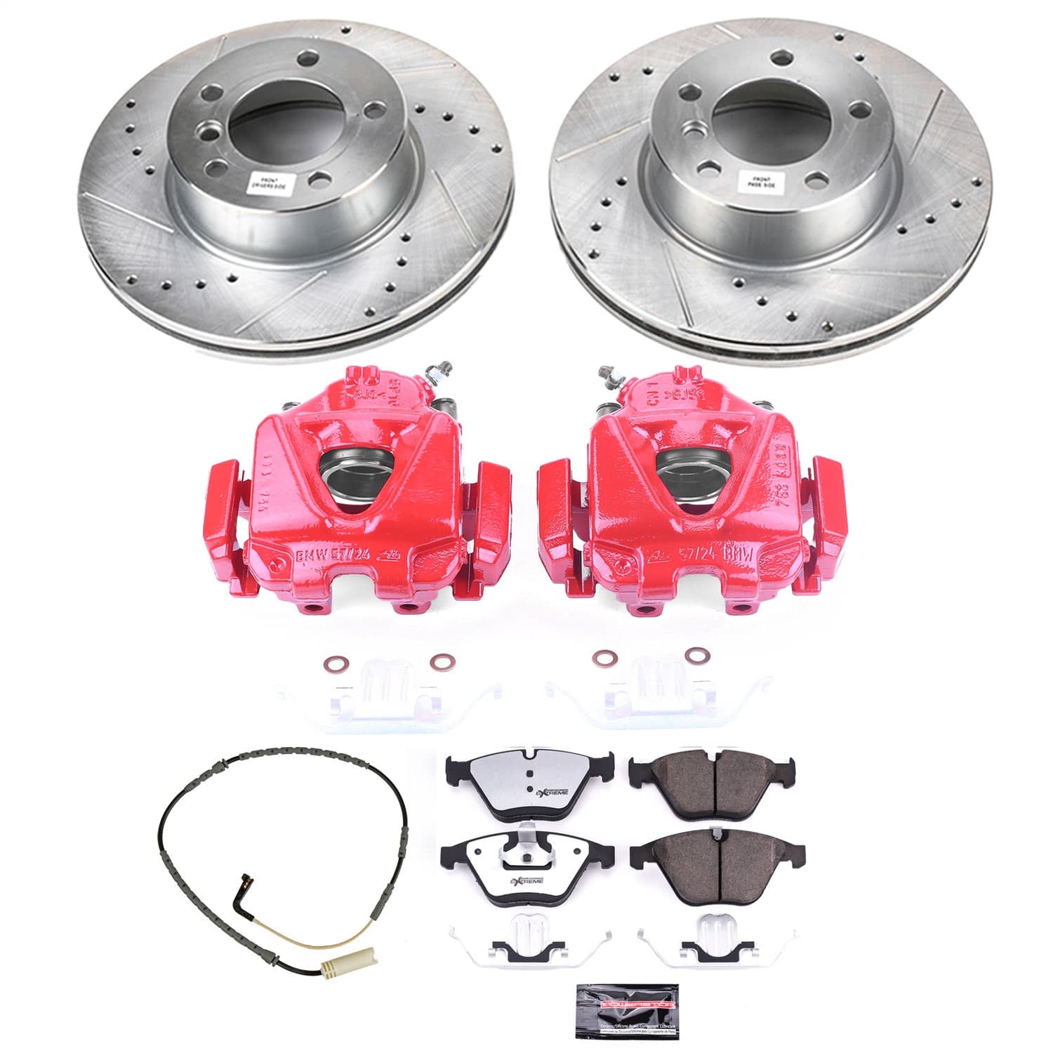 Power Stop - KC4678-26 - Front - Disc Brake Pad/Caliper and Rotor Kit image 1