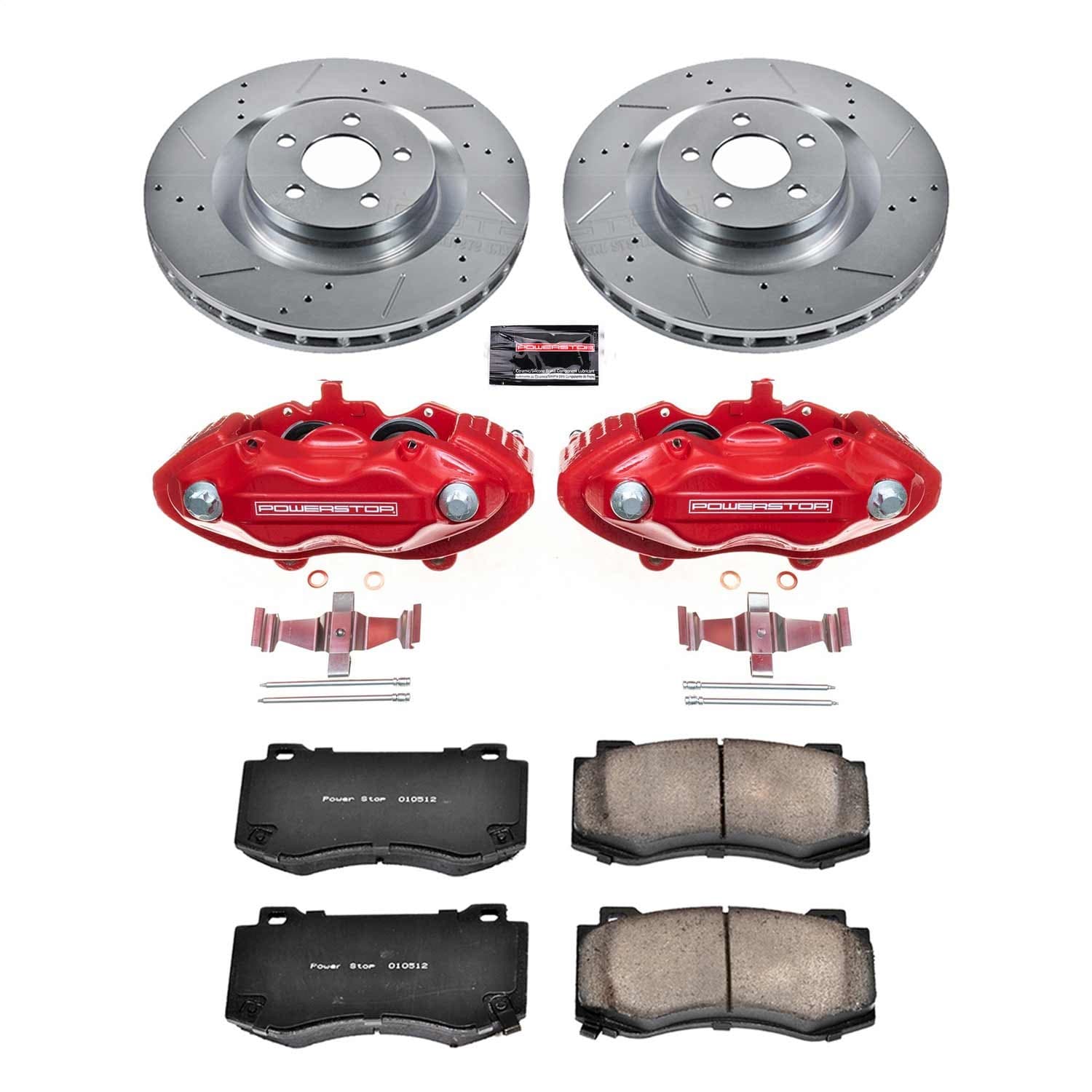 Power Stop - KC4695 - Front - Disc Brake Pad/Caliper and Rotor Kit image 1
