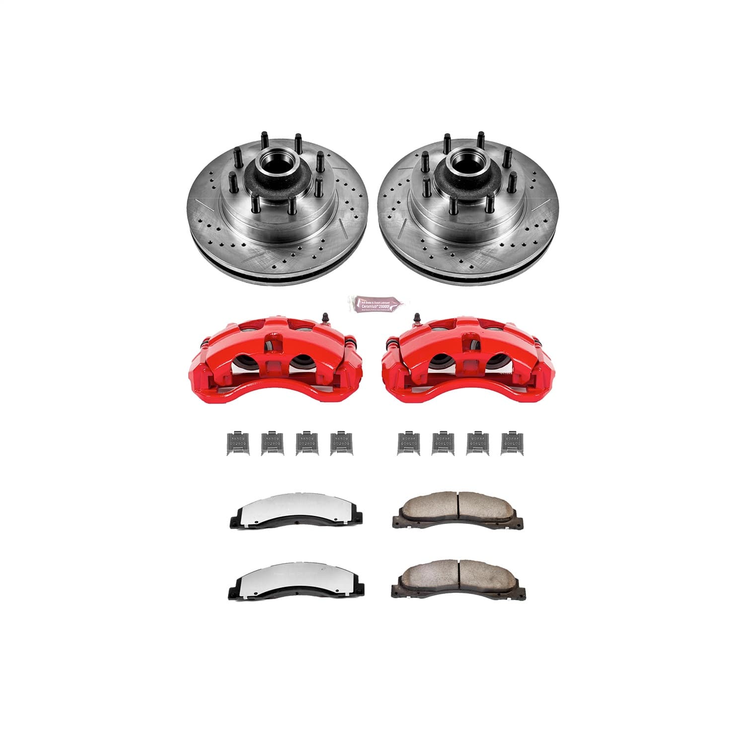 Power Stop - KC4716-36 - Front - Disc Brake Pad/Caliper and Rotor Kit image 1