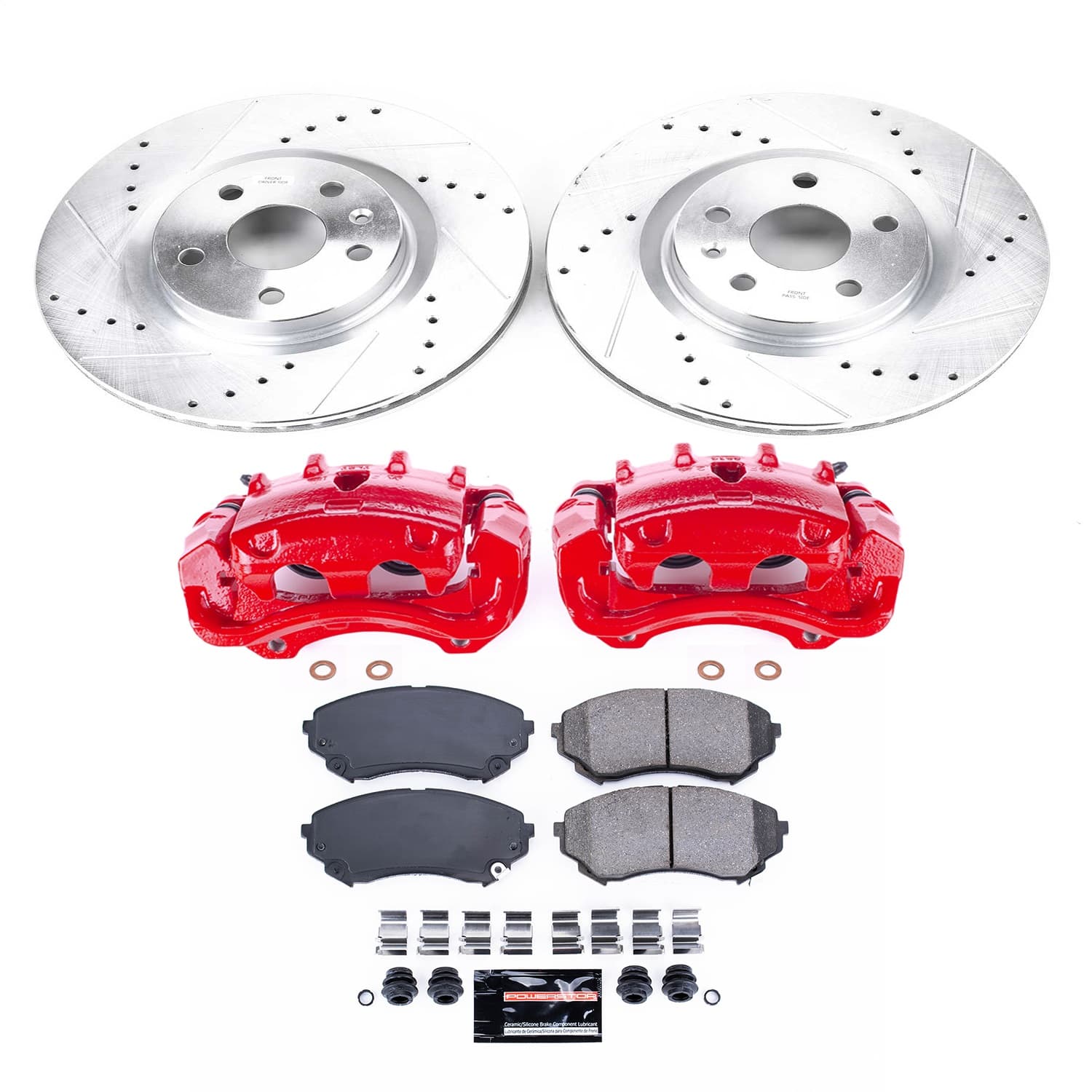 Power Stop - KC4720 - Front - Disc Brake Pad/Caliper and Rotor Kit image 1