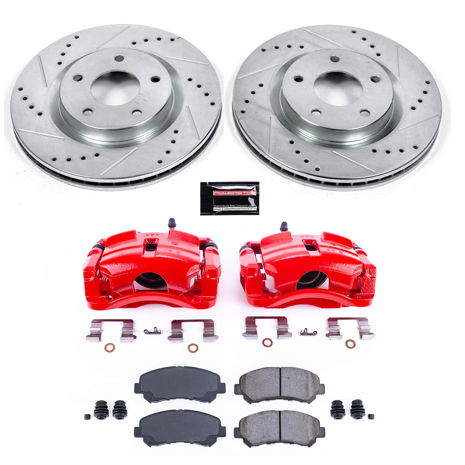 Power Stop - KC4724 - Front - Disc Brake Pad/Caliper and Rotor Kit image 1